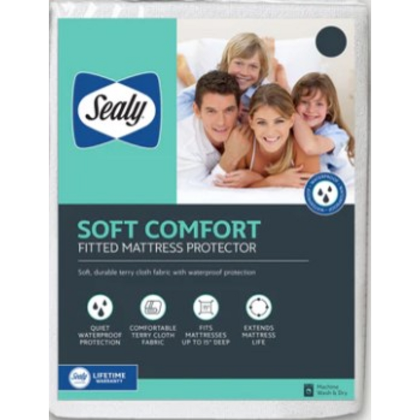 SEALY FITTED SOFT COMFORT MATTRESS PROTECTOR - QUEEN
