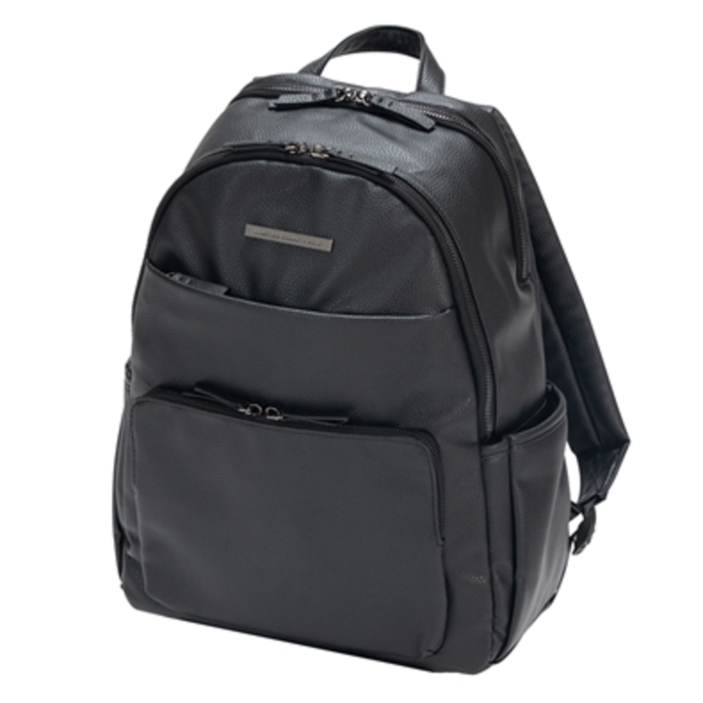 MARLEY VEGAN LEATHER BACKPACK, BLACK, 15''