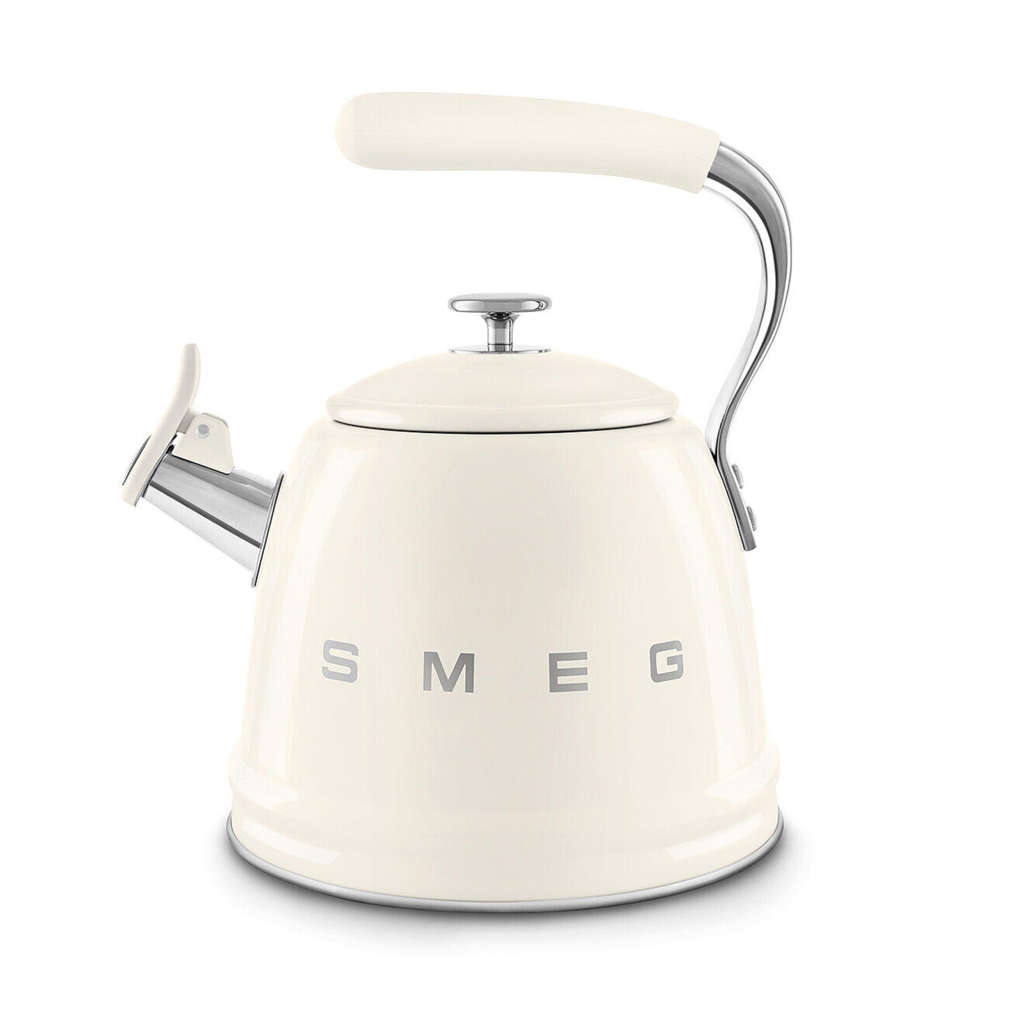 SMEG 50'S RETRO STYLE AESTHETIC WHISTLING KETTLE - CREAM