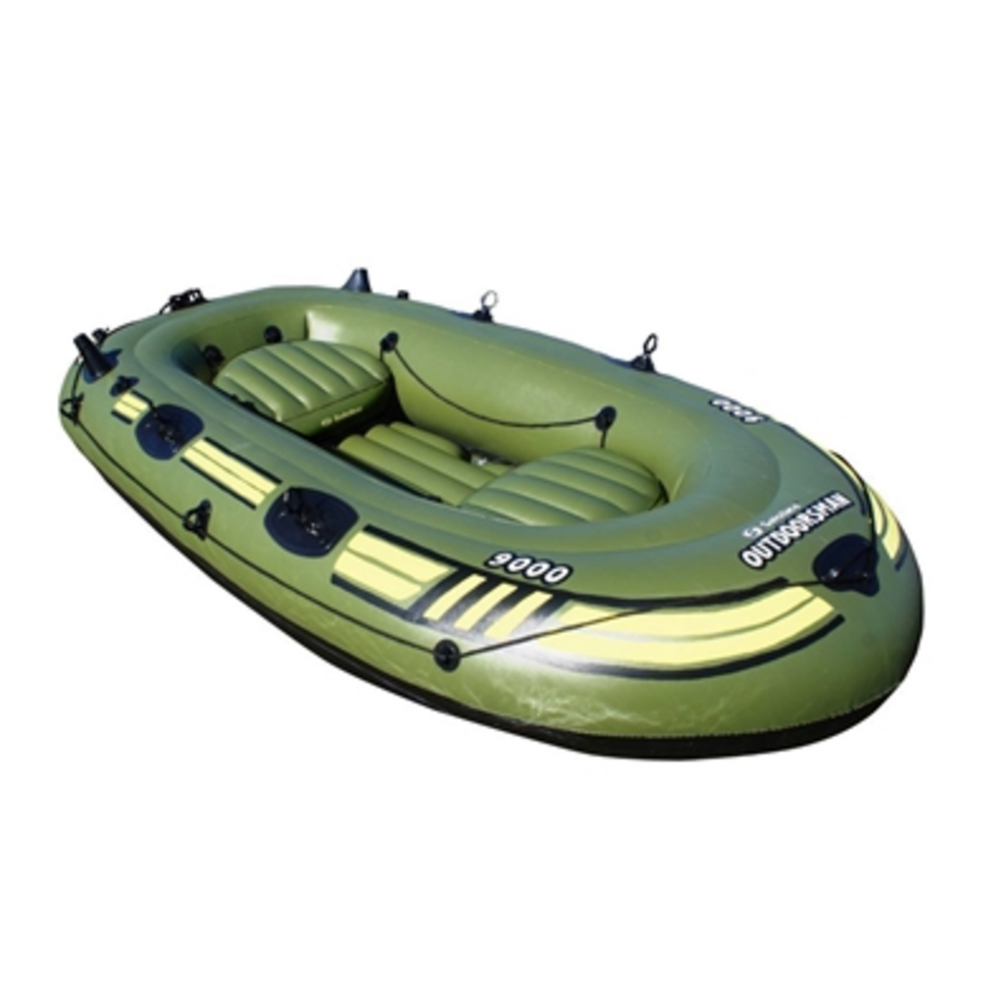 OUTDOORSMAN 9000 - 4 PERSON FISHING BOAT, GREEN, 9'