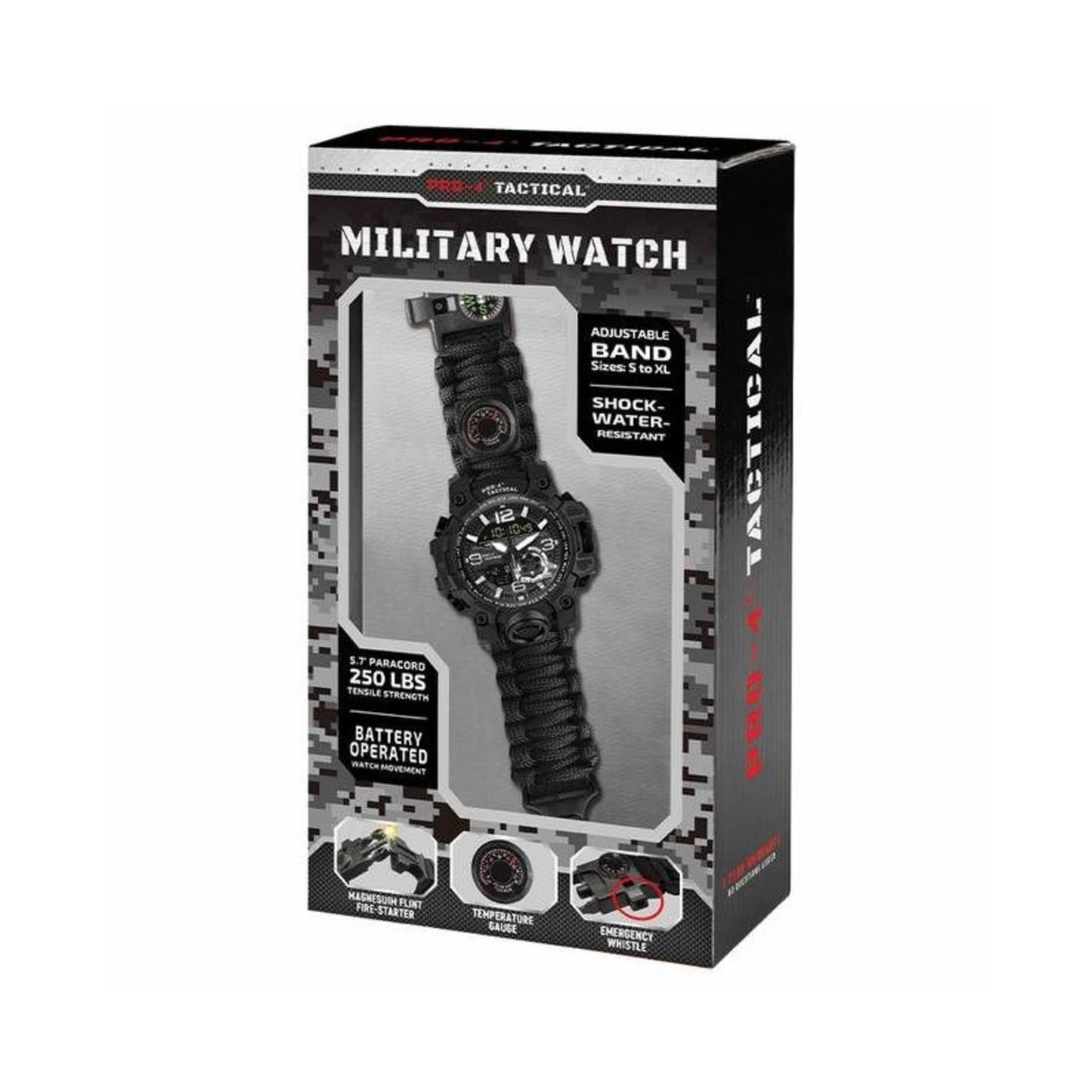 MILITARY WATCH - (BLACK)