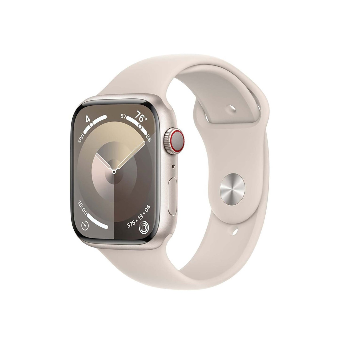 WATCH SERIES 9 GPS + CELL 45MM STARLIGHT ALUM CASE W/ STARLIGHT M/L SPORT BAND