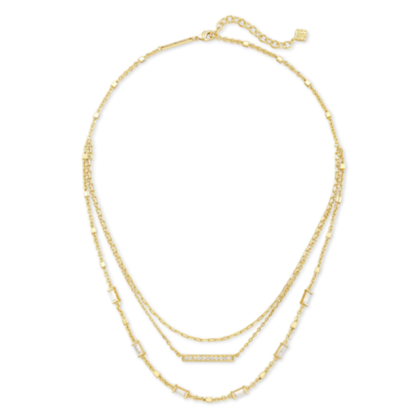 ADDISON MULTI STRAND NECKLACE, GOLD