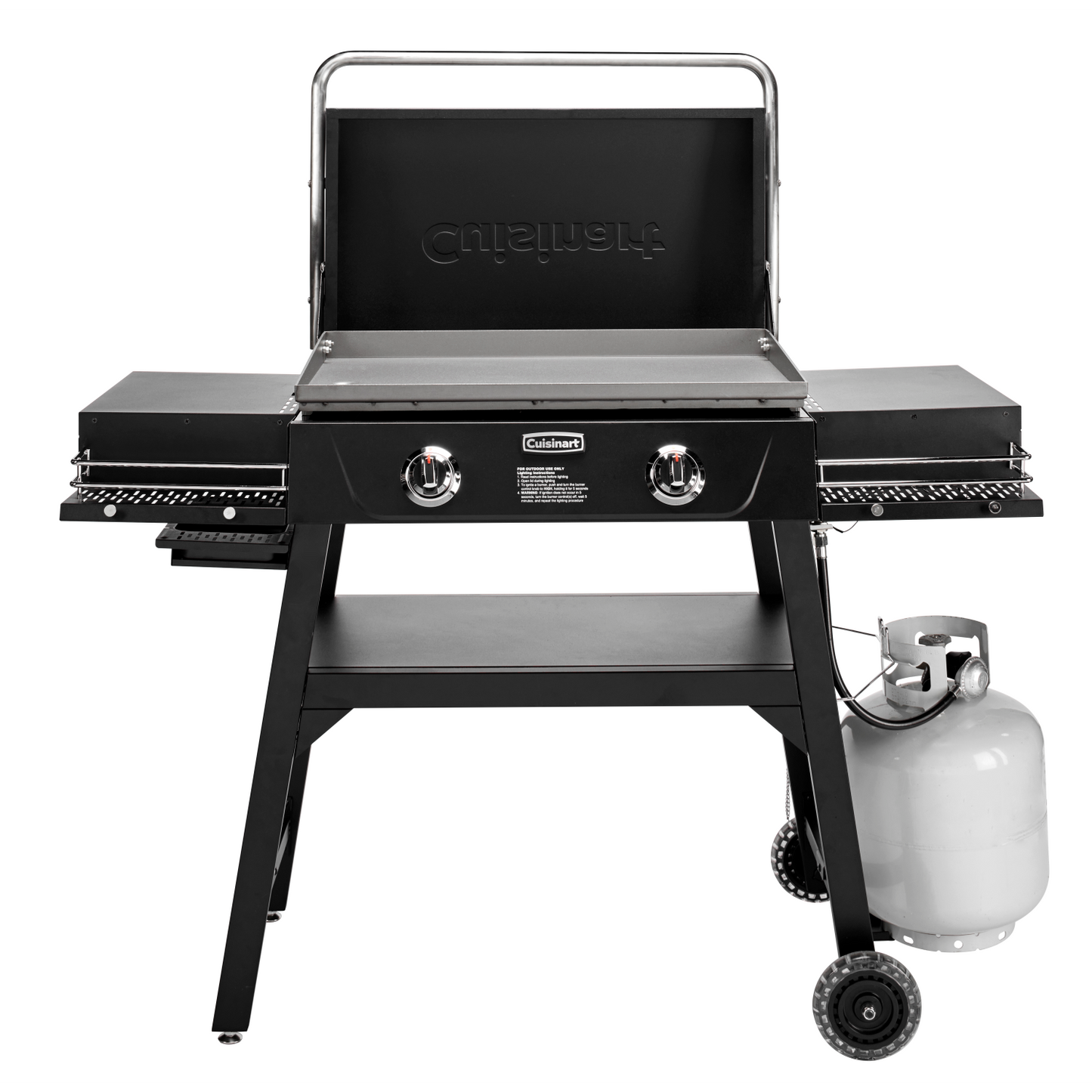 2 BURNER GAS GRIDDLE WITH LID