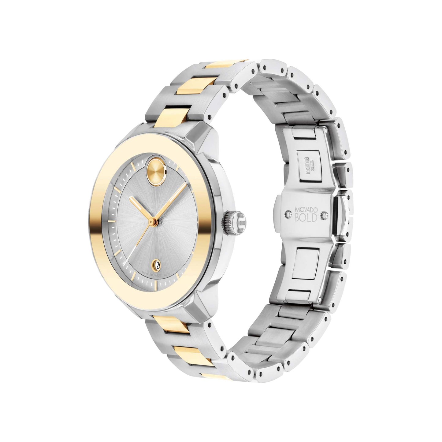 LADIES BOLD VERSO & STAINLESS STEEL WATCH