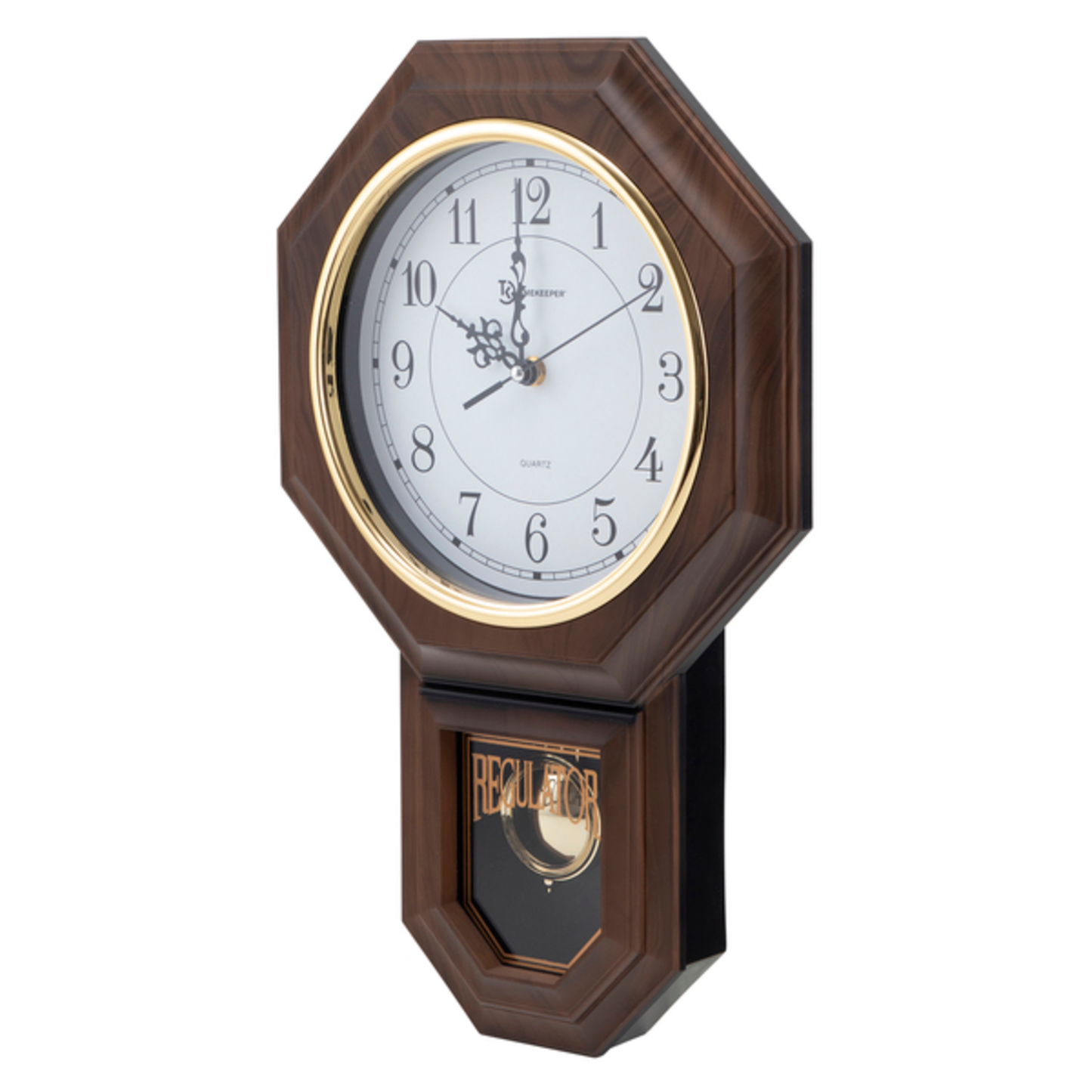 17IN WOOD PENDULUM CLK