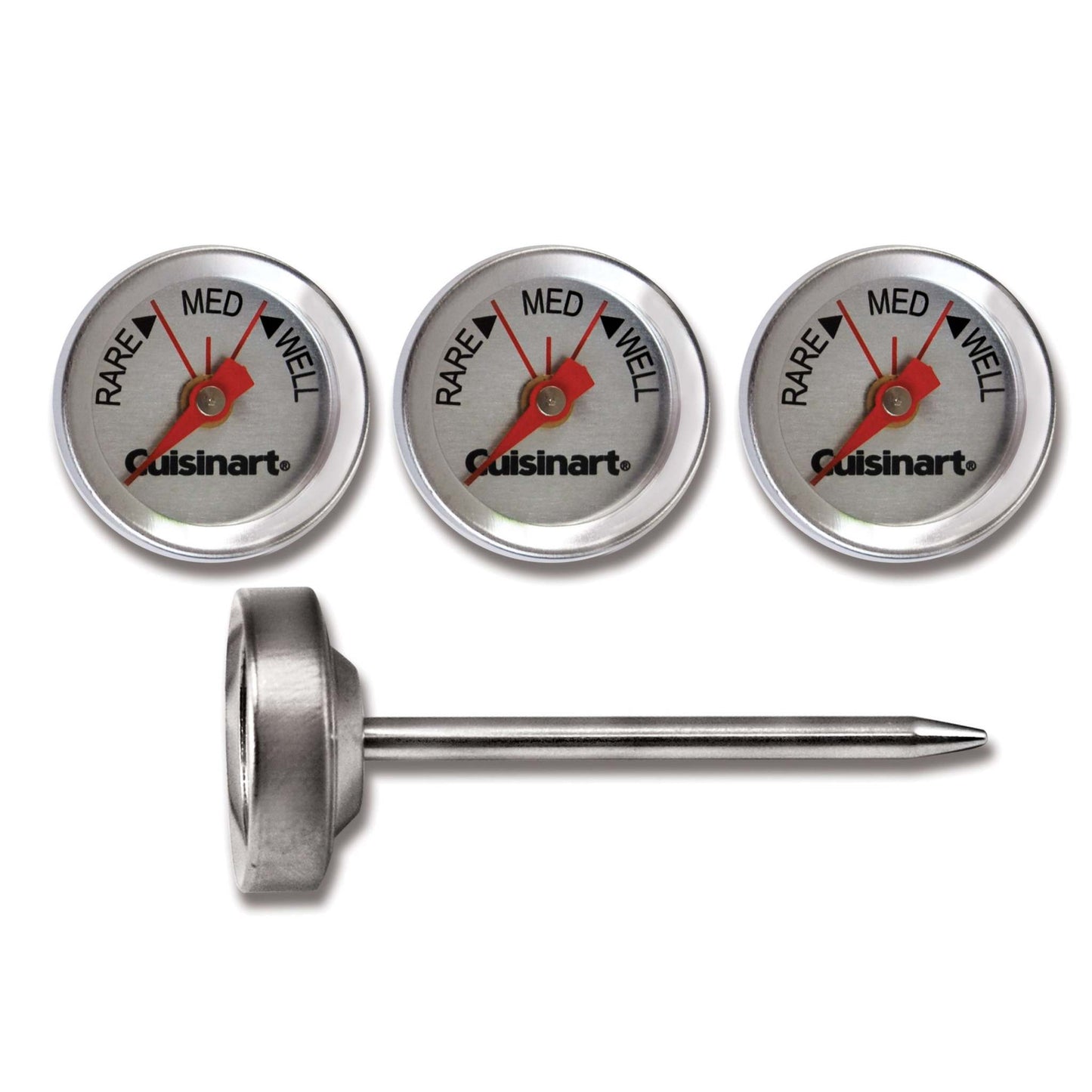 SET OF FOUR OUTDOOR GRILLING STEAK THERMOMETERS