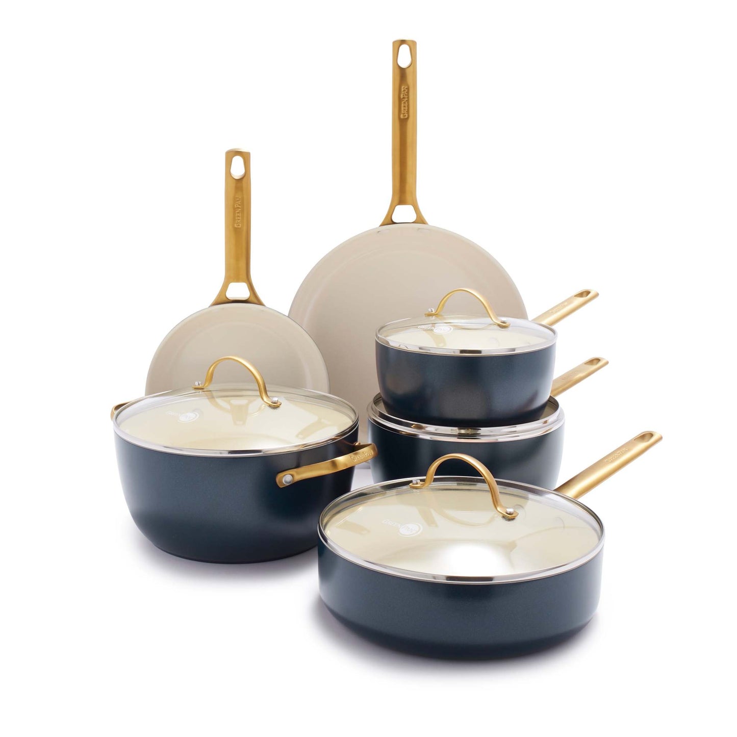 RESERVE 10PC HARD-ANODIZED ALUMINUM NONSTICK COOKWARE SET