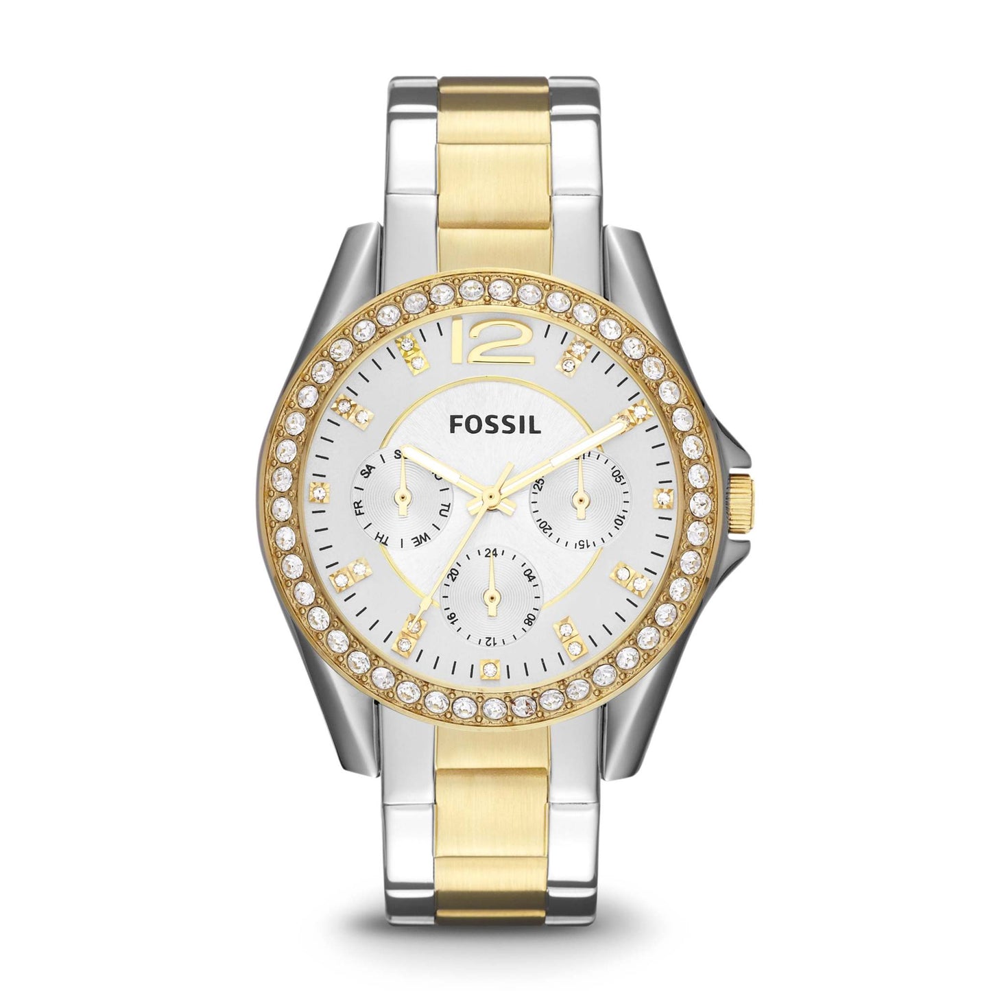 LADIES RILEY STAINLESS STEEL WATCH TWO TONE