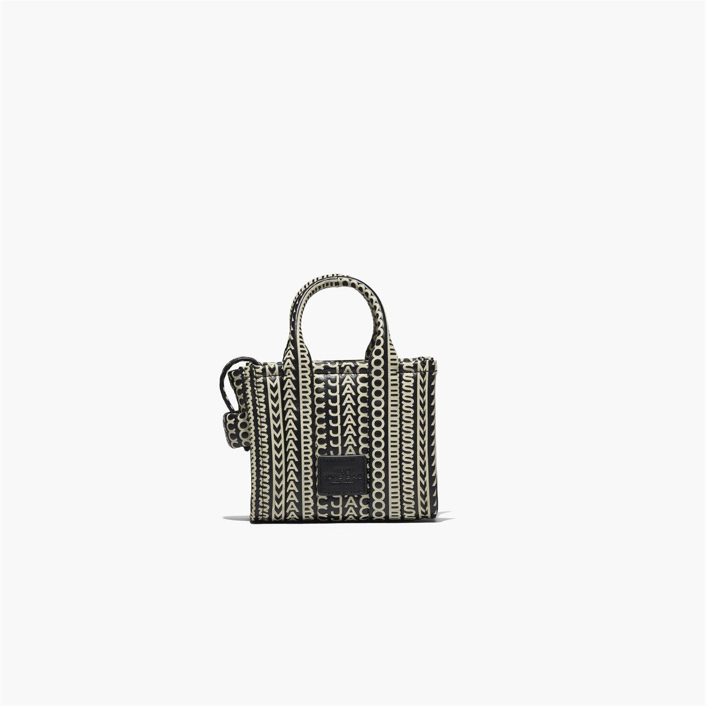 THE MINI TOTE, BLACK/WHITE, 10"X5"
