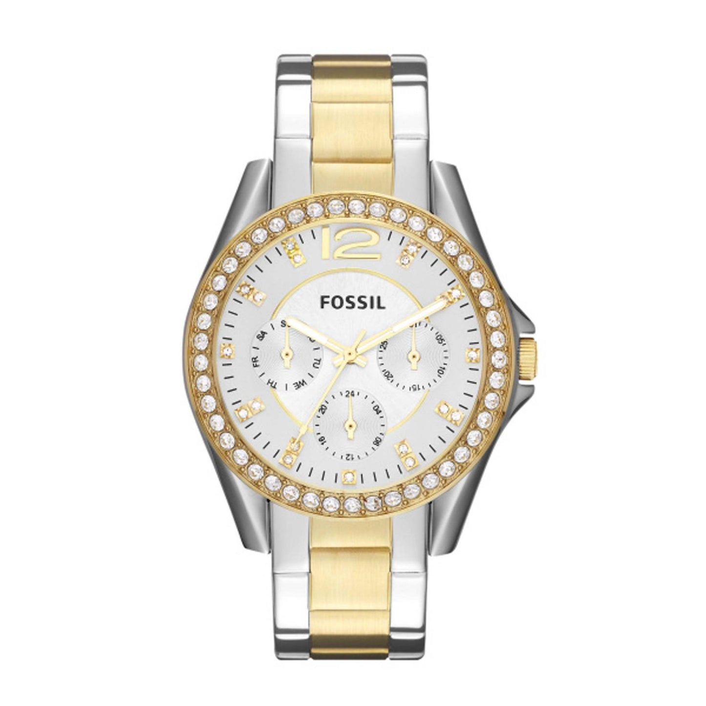 LADIES RILEY STAINLESS STEEL WATCH TWO TONE