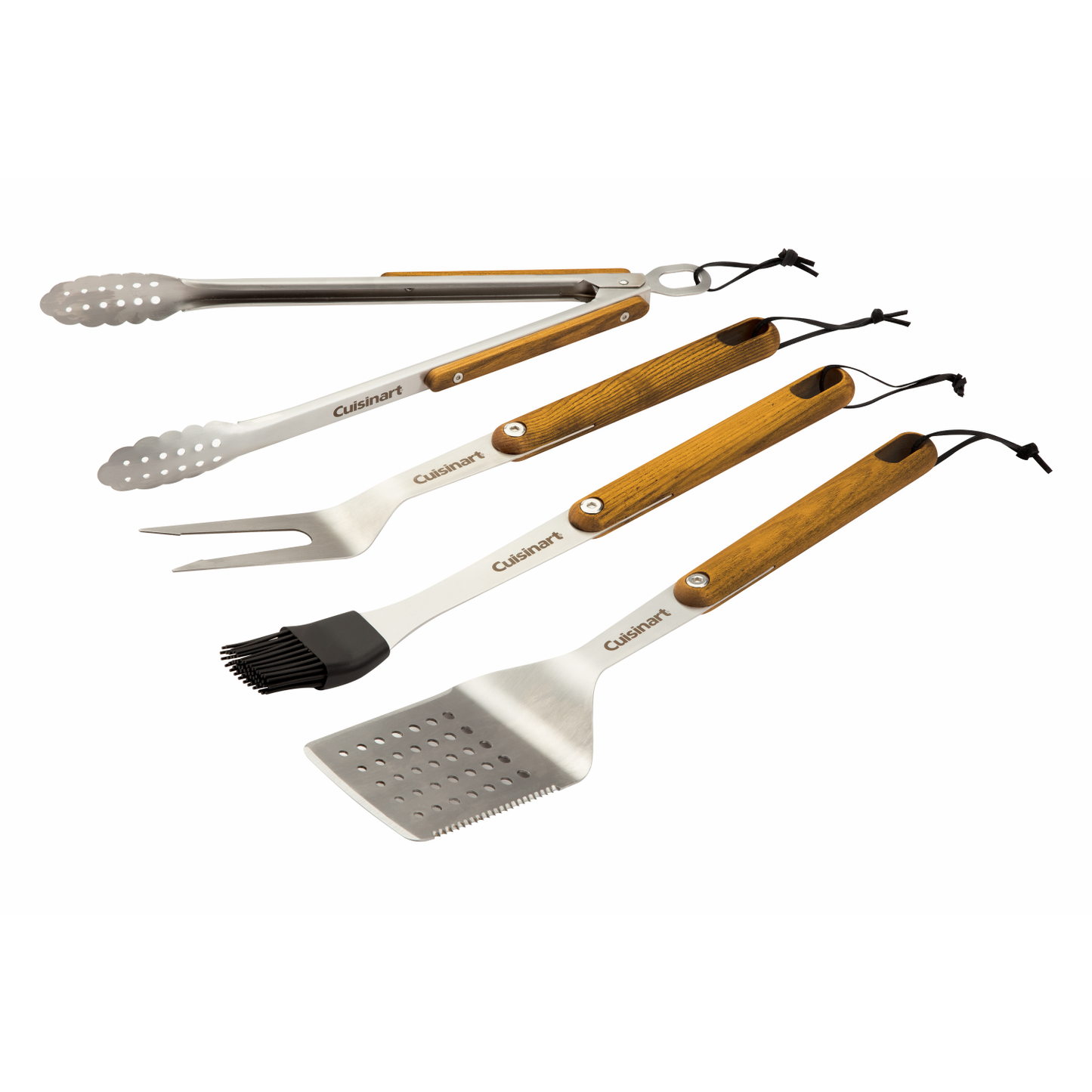 4PC ASH WOOD GRILL TOOL SET