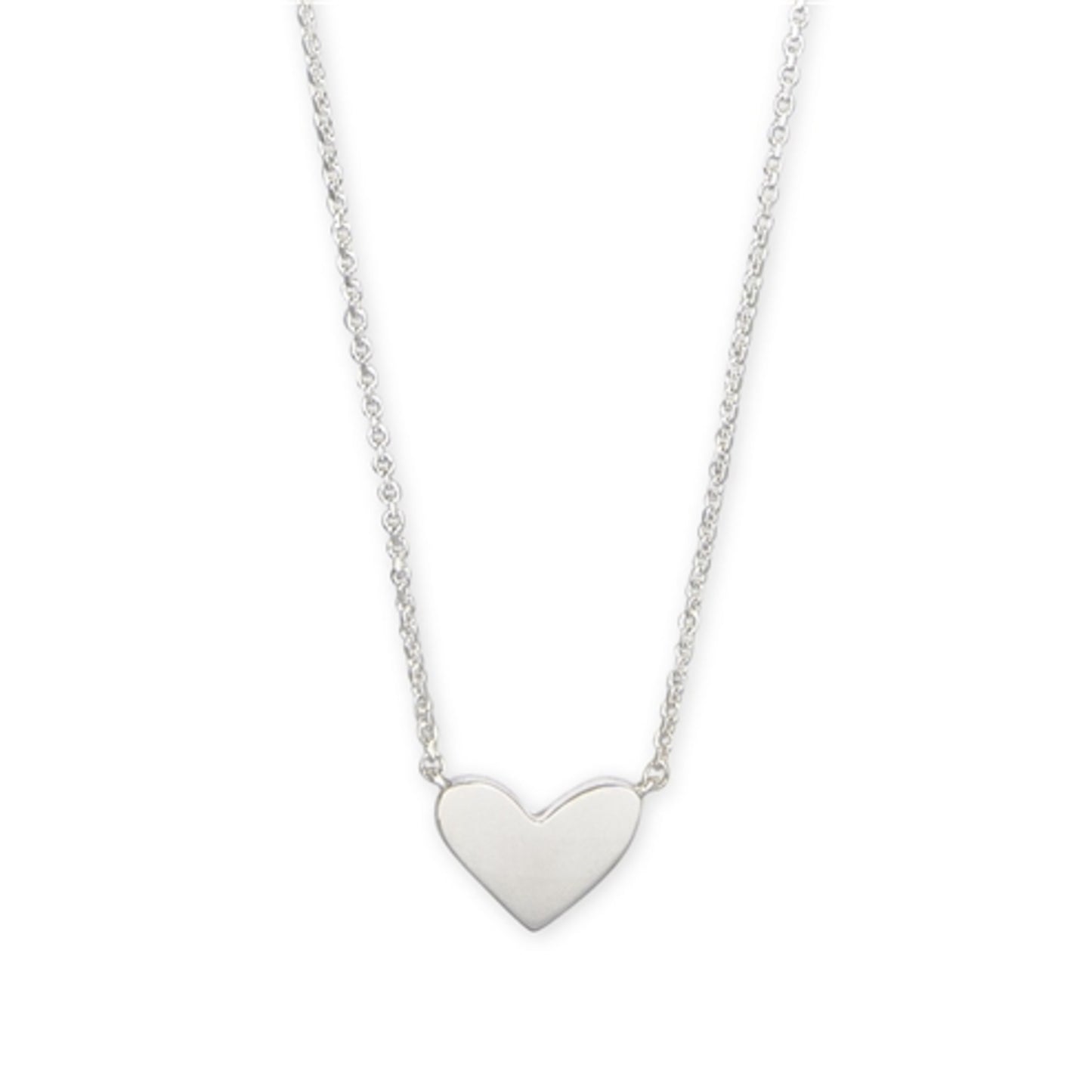 ARI HEART SHORT PENDANT NECKLACE, STERLING SILVER