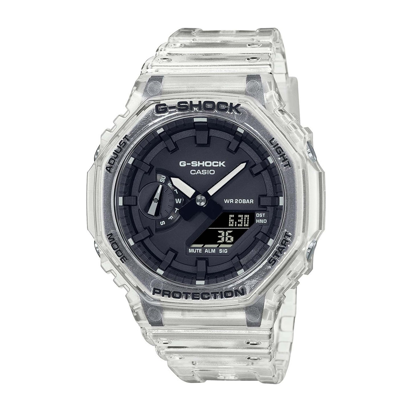 MENS G-SHOCK TRANSPARENT ANALOG/DIGITAL WATCH
