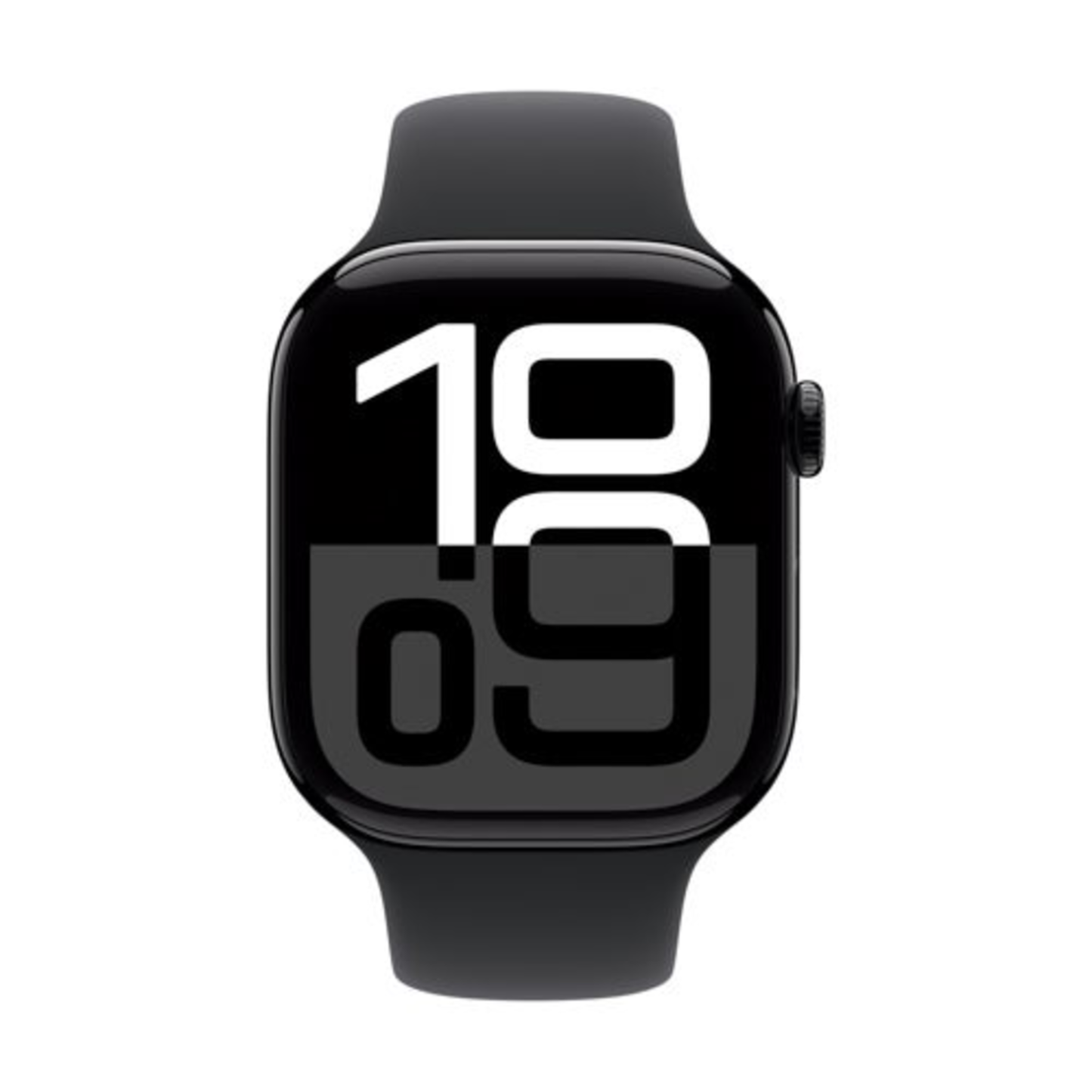 WATCH SERIES 10 GPS 46MM JET BLACK ALUMINUM CASE W/ M/L BLACK SPORT BAND