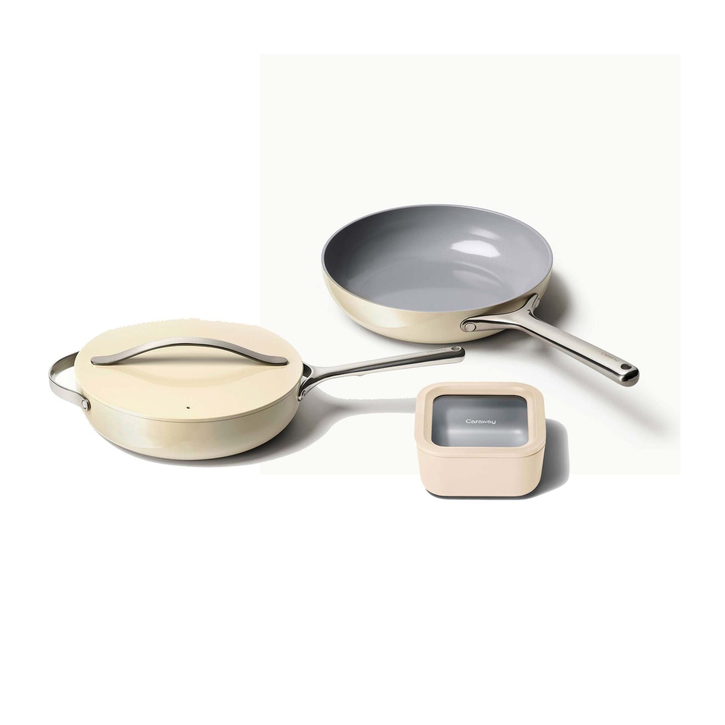 SAUTE DUO & STORAGE SET CREAM