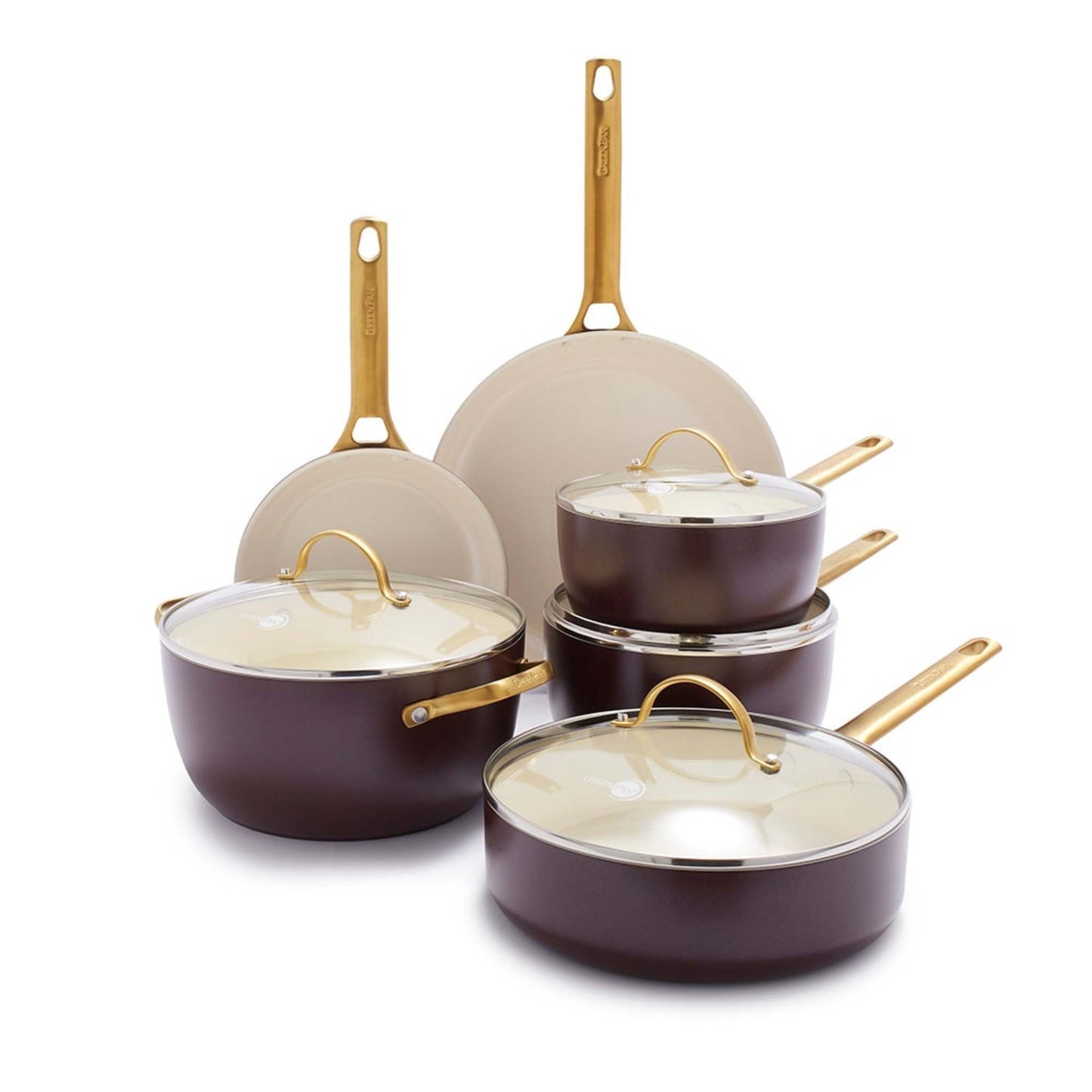 RESERVE CERAMIC NONSTICK 10PC COOKWARE SET MERLOT