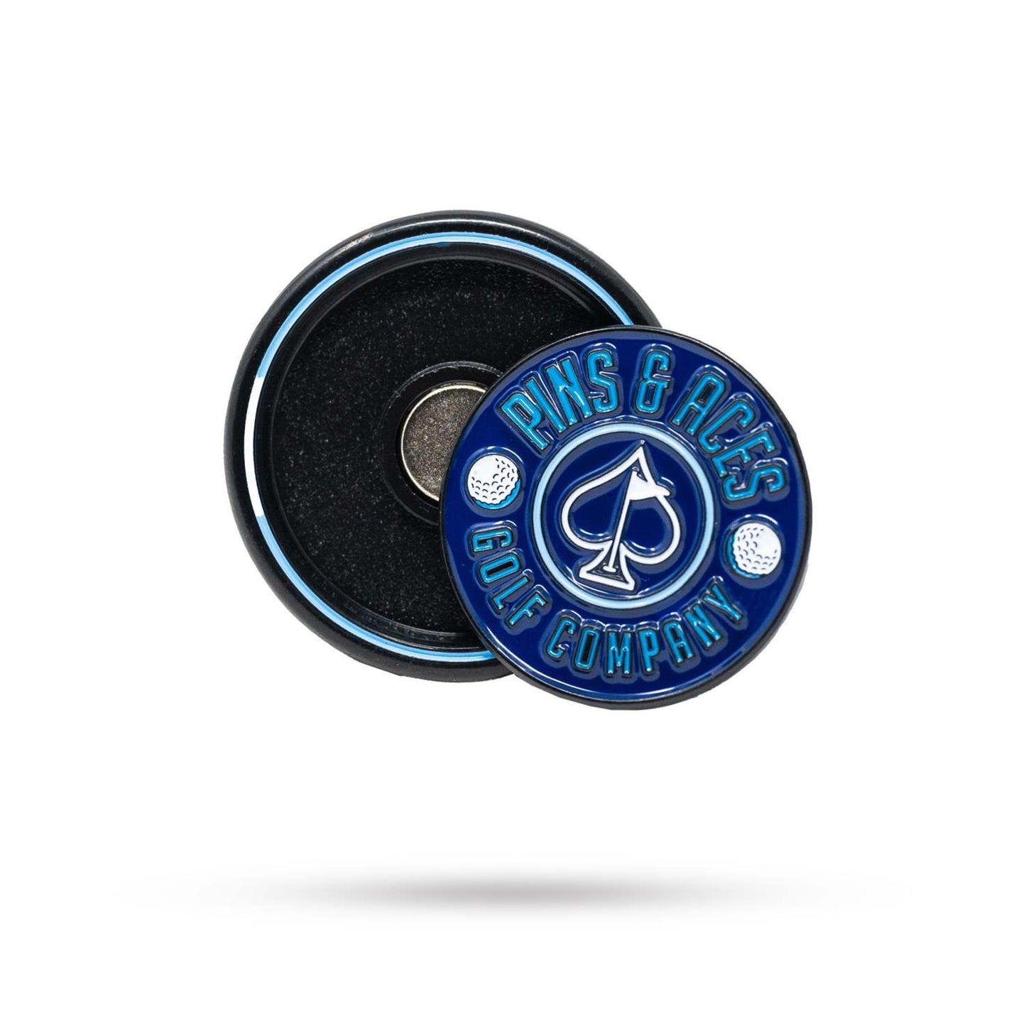POP OUT MEDALLION BALL MARKER - NAVY