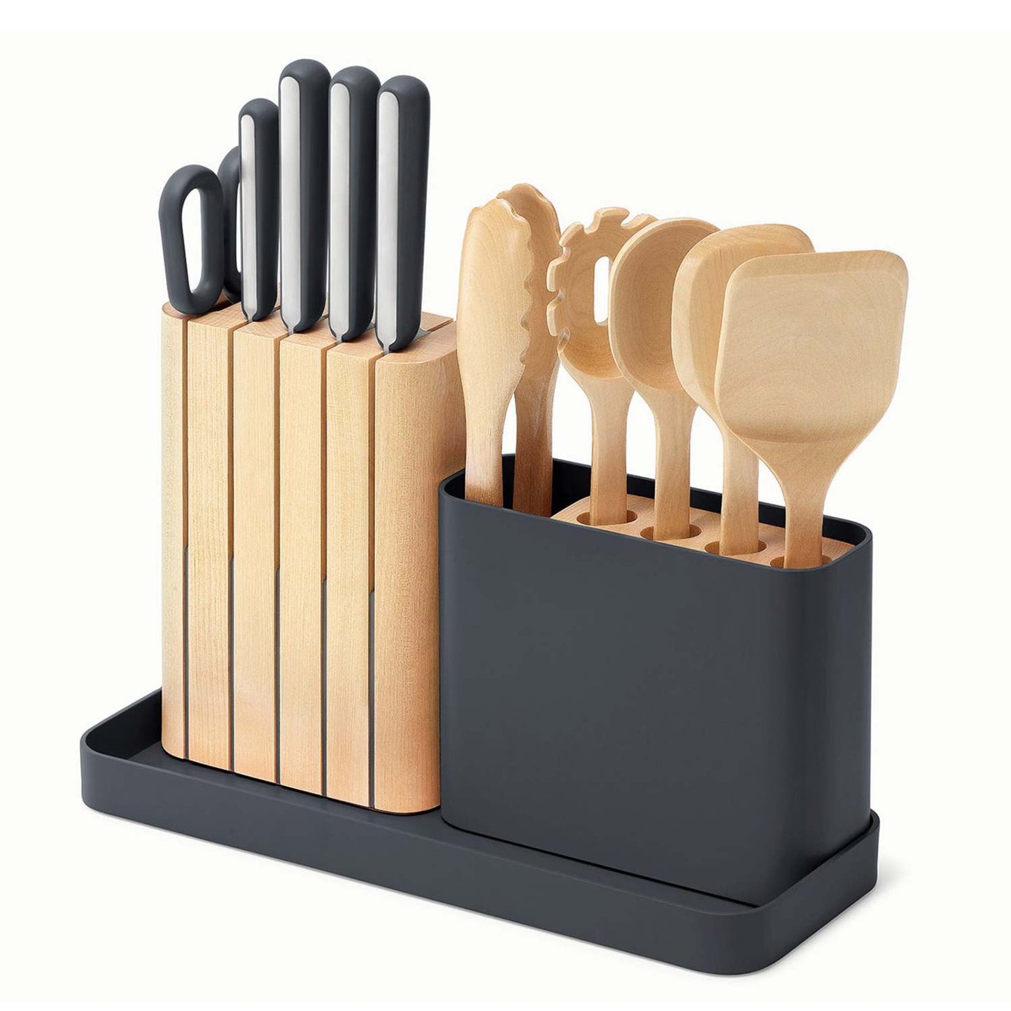 14PC KNIFE & UTENSIL SET CHARCOAL