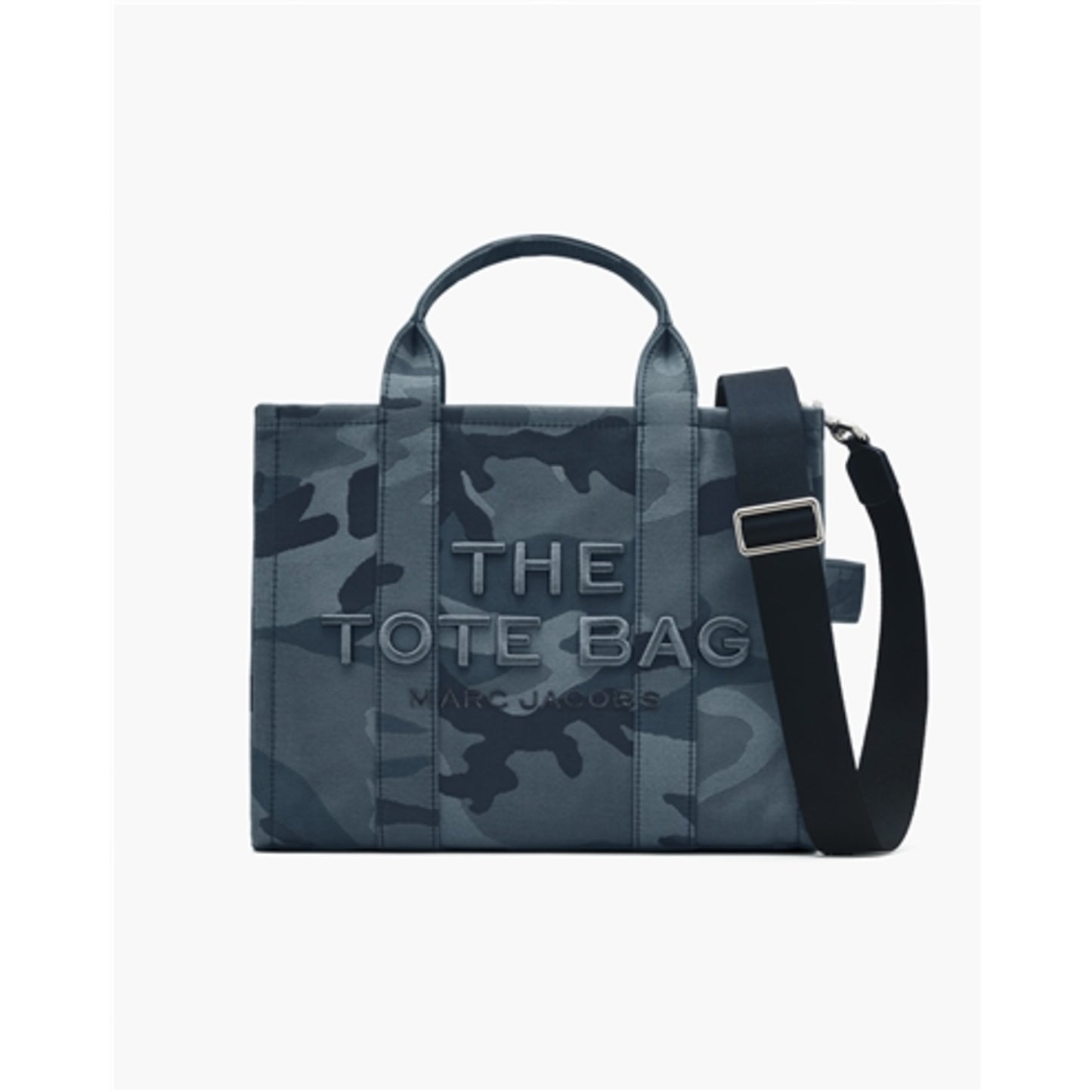THE CAMO JACQUARD MEDIUM TOTE BAG, BLUE MULTI