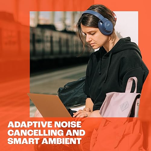 JBL Tune 770NC - Adaptive Noise Cancelling with Smart Ambient Wireless Over-Ear Headphones, Bluetooth 5.3, Up to 70H Battery Life with Speed Charge, Lightweight, Comfortable & Foldable Design