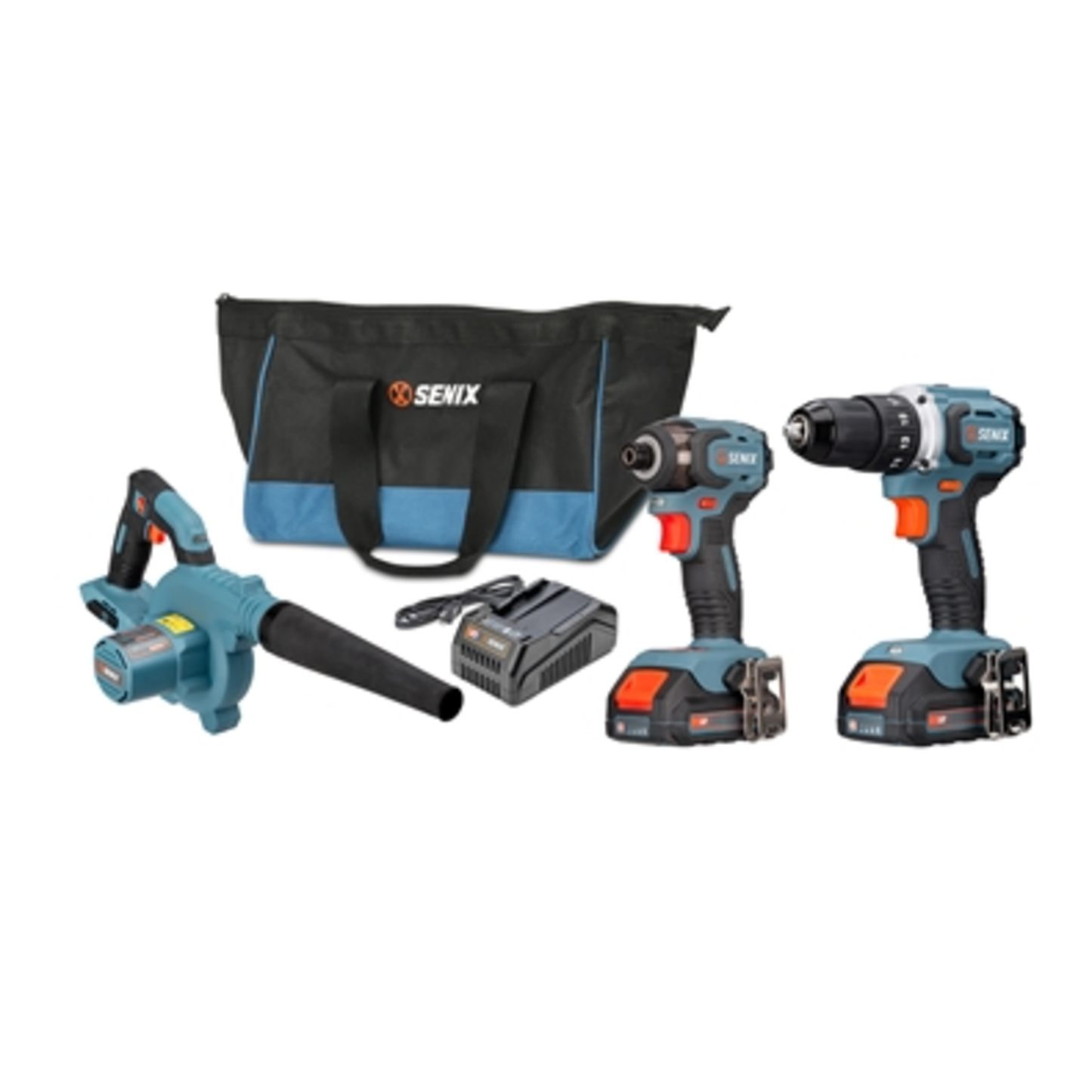 20V 3-TOOL DRILL/DRIVER,BLOWER COMBO KIT, BLUE