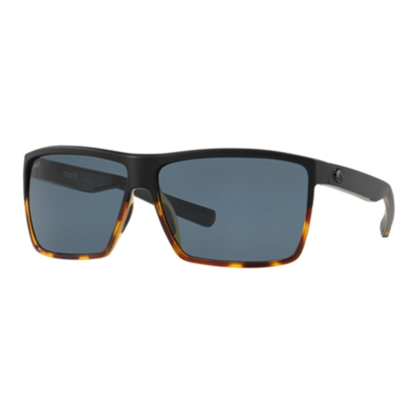 RINCON SUNGLASSES POLARIZED, MATTE BLACK/SHINY TORTOISE, X-LARGE