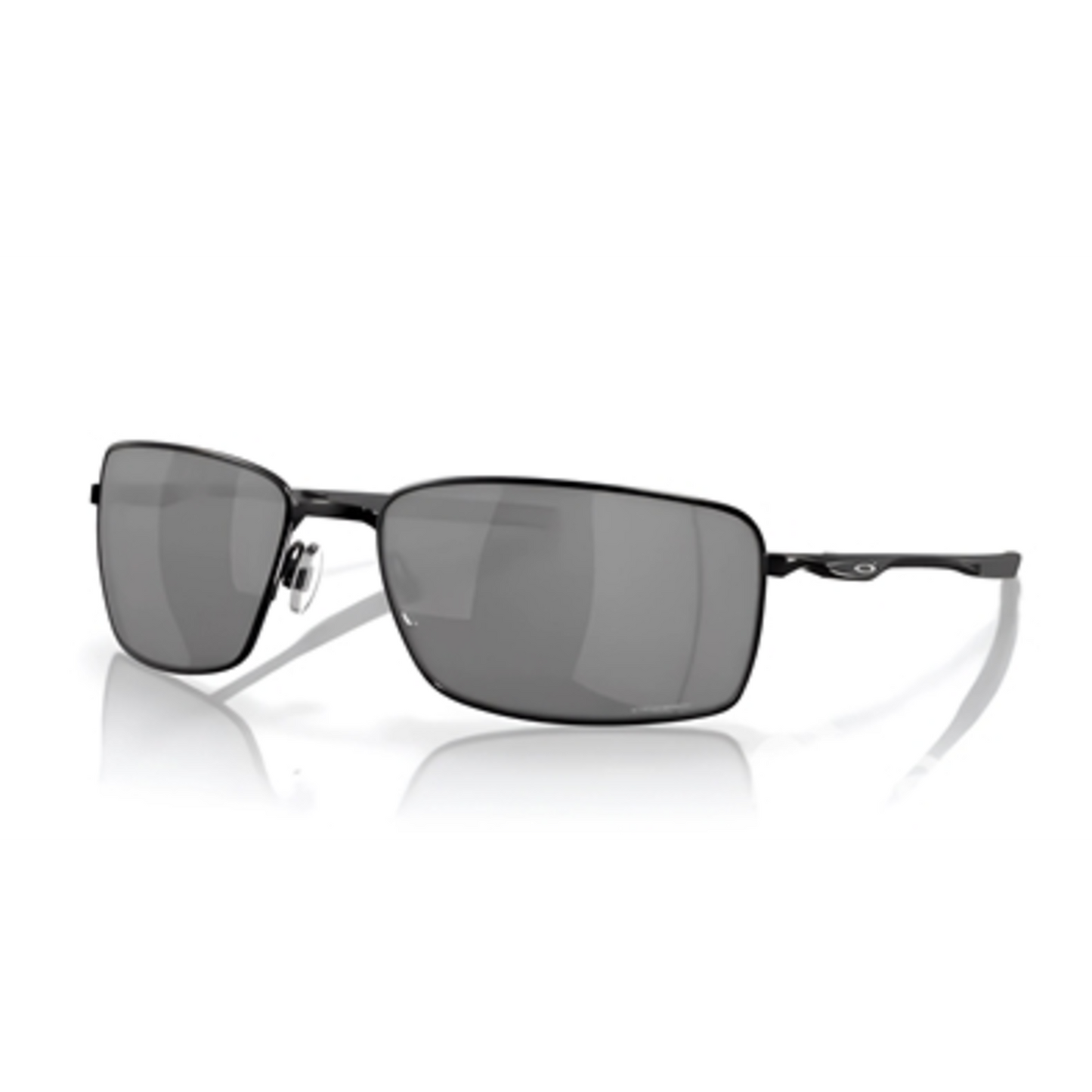 SQUARE WIRE SUNGLASSES, POLISHED BLACK