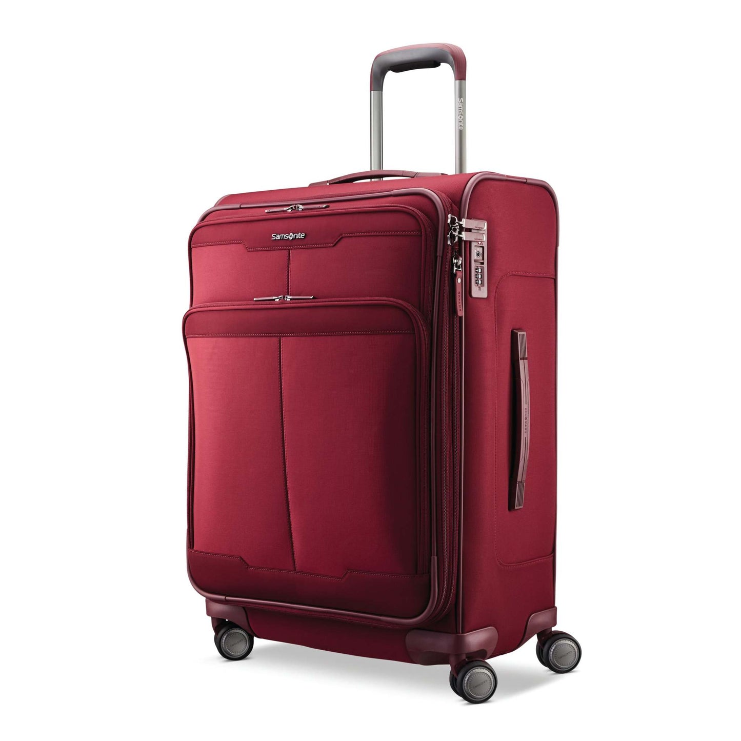 SILHOUETTE 17 MEDIUM EXPANDABLE SOFTSIDE SPINNER MERLOT