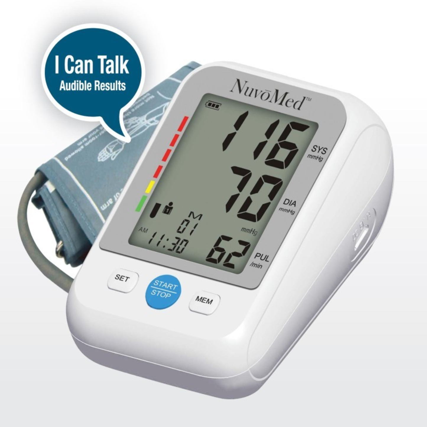 AUDIBLE ARM BLOOD PRESSURE MONITOR