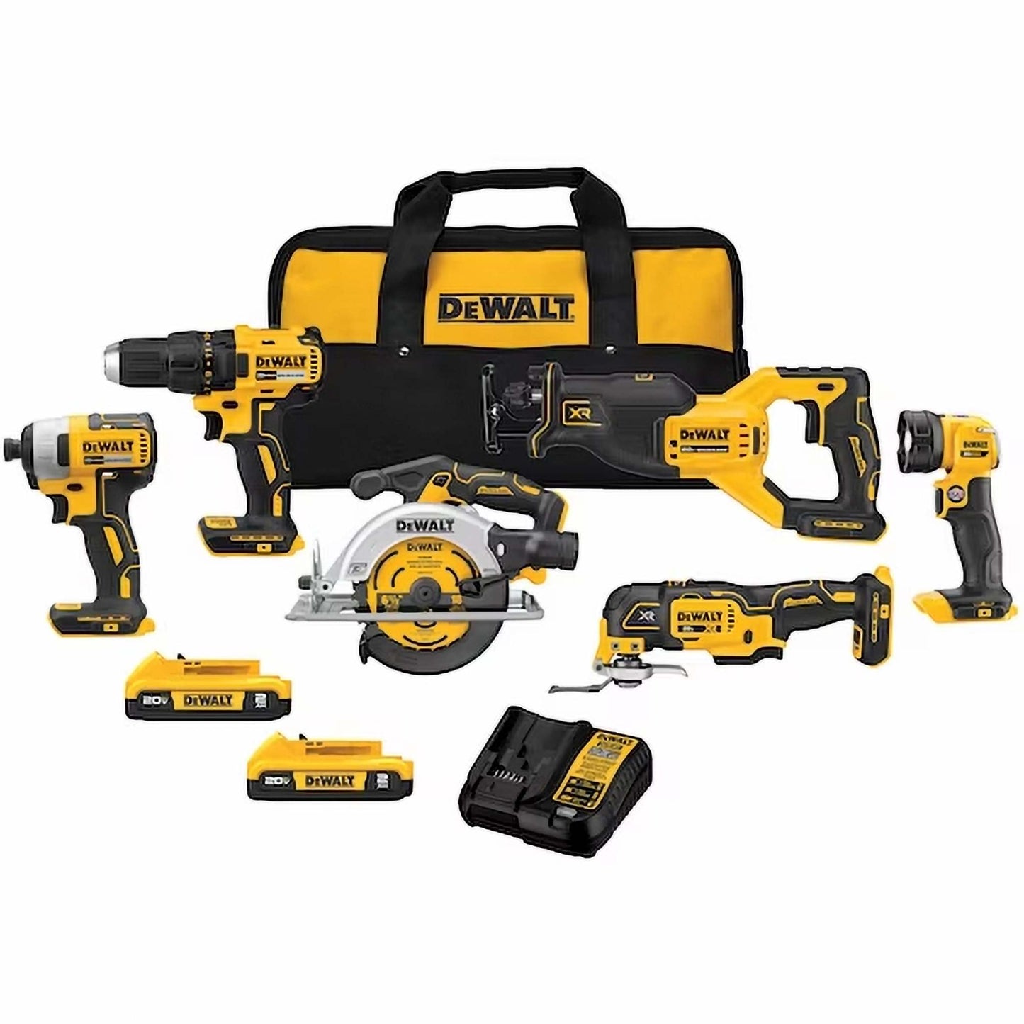 20V MAX BRUSHLESS 6-TOOL COMBO KIT W/ 2 BATTERIES