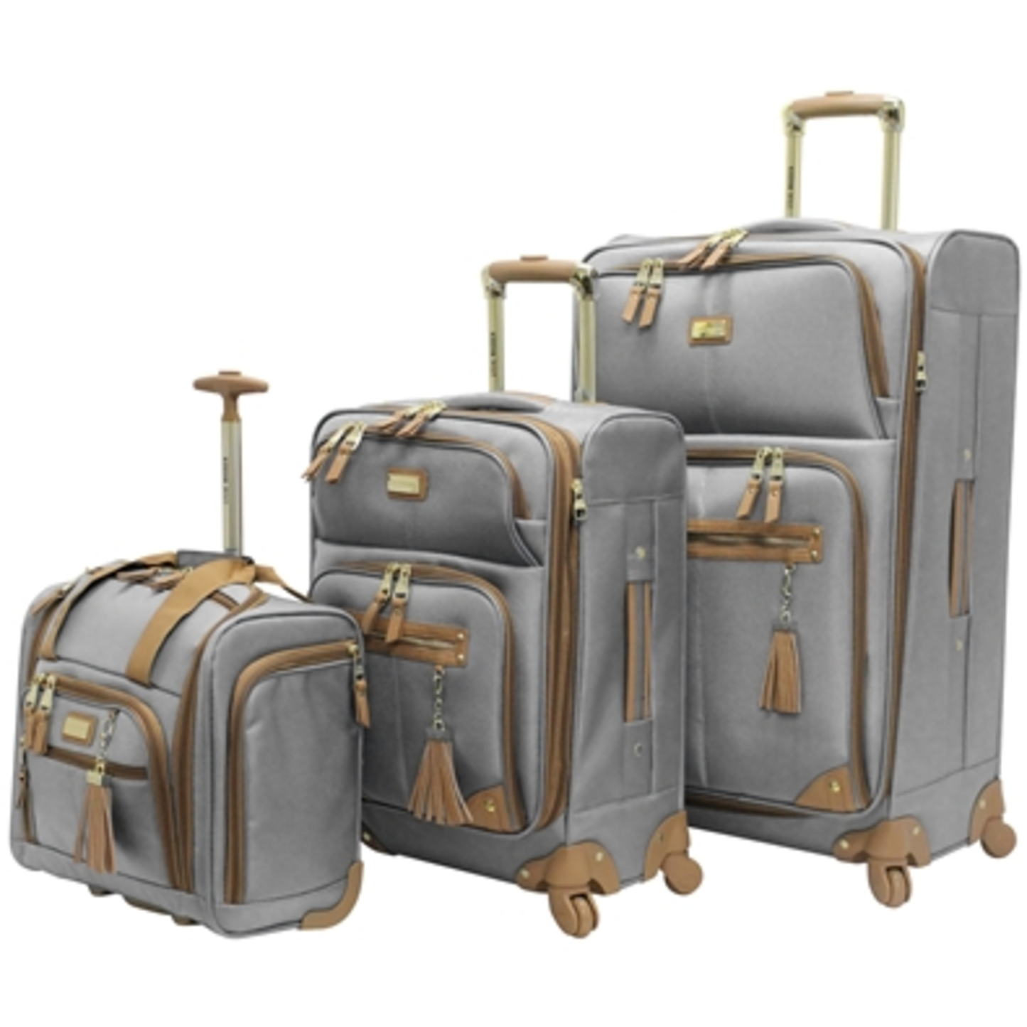 HARLO EXPANDABLE SPIN SET, GREY, 3 PIECES