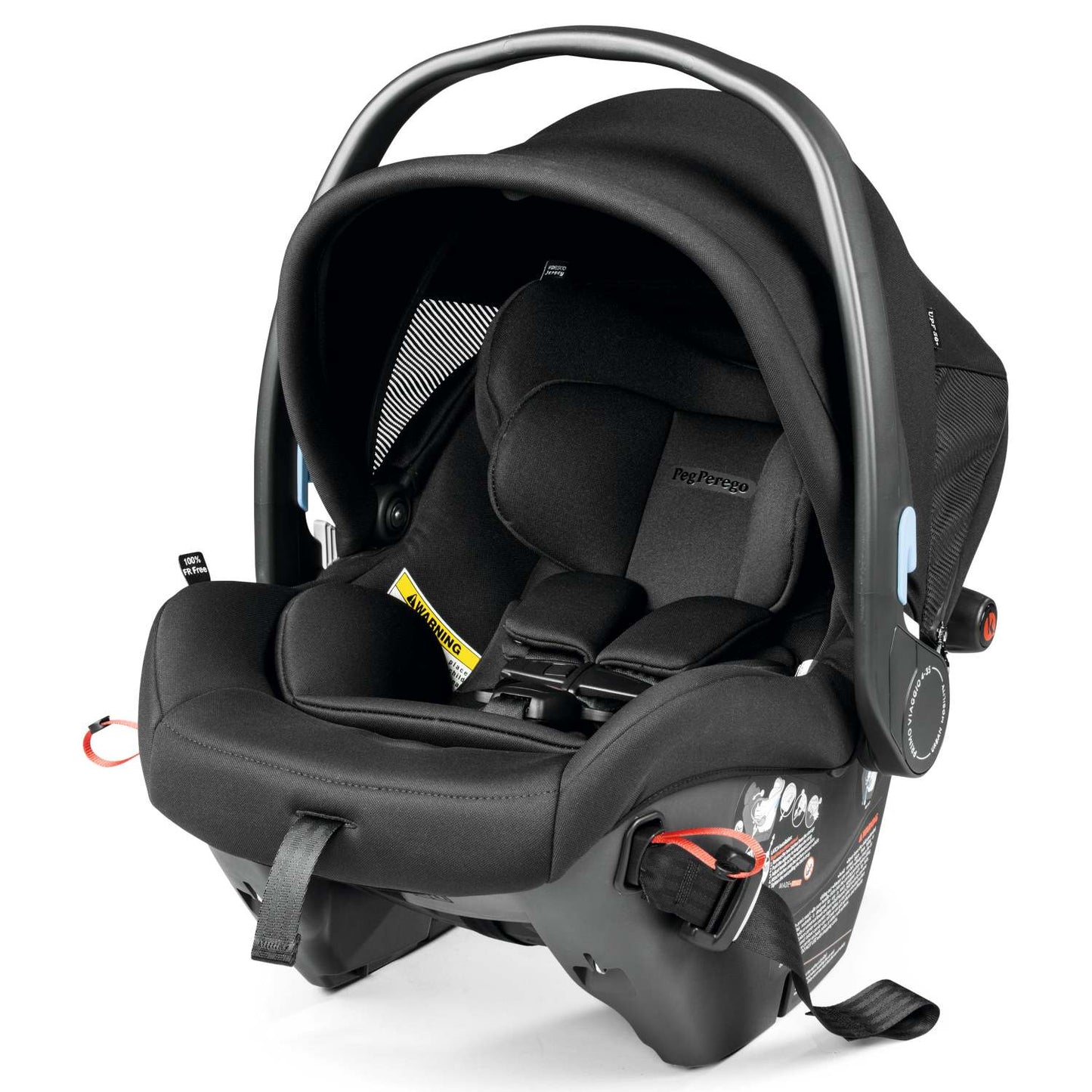 PRIMO VIAGGIO URBAN MOBILITY BASELESS CAR SEAT W/ LATCH TRUE BLACK