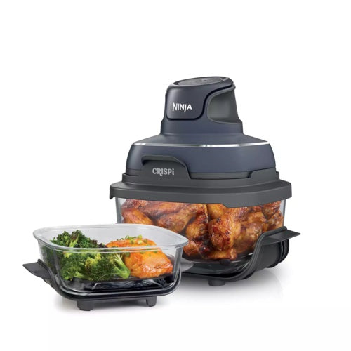 NINJA CRISPI 4-IN-1 PORTABLE GLASS AIR FRYER COOKING SYSTEM