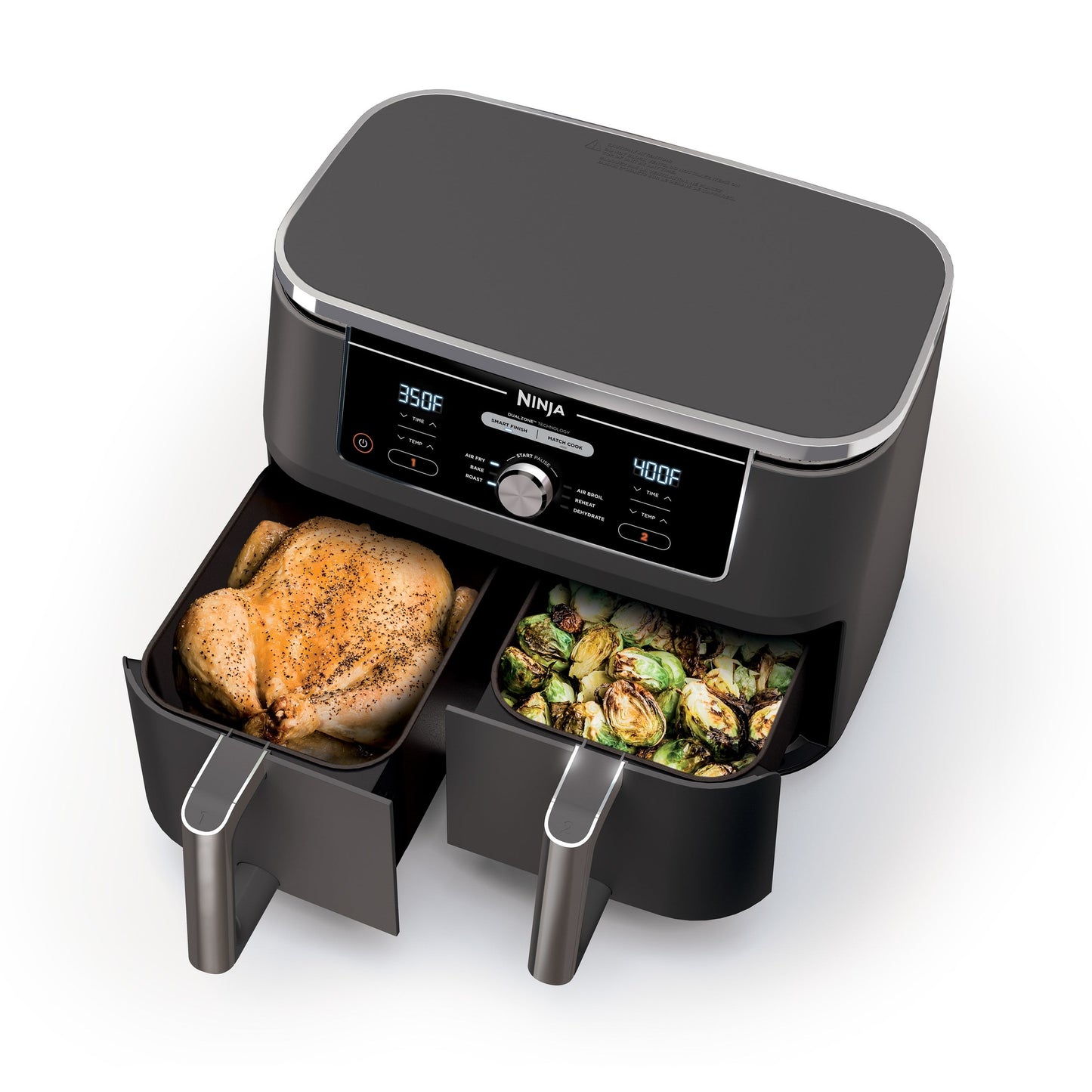 FOODI 6-IN-1 10QT XL 2 BASKET AIR FRYER W/ DUALZONE TECHNOLOGY