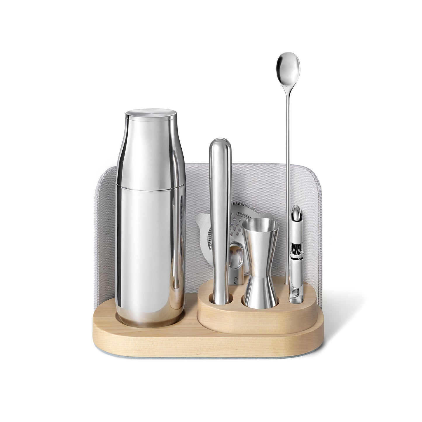 COMPLETE BAR SET W/ COMPLIMENTARY STORAGE GRAY