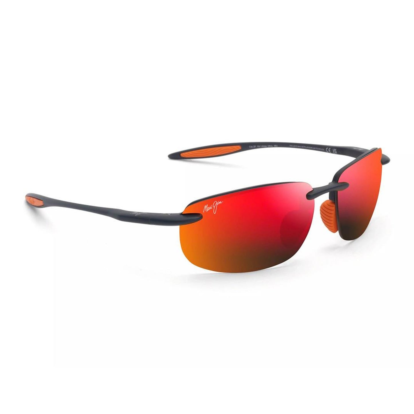 HO'OKPIA ULTRA POLARIZED SUNGLASSES, MATTE DARK BLUE FRAME, HAWAII LAVA LENS