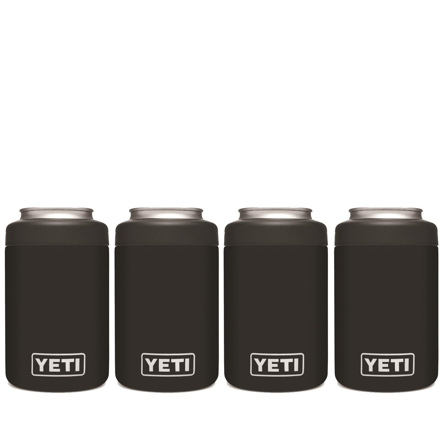 YETI RAMBLER 12 OZ. COLSTER CAN INSULATOR - BLACK (4-PACK)