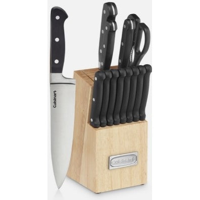 CUISINART 14PC TRIPLE RIVET CUTLERY BLOCK SET
