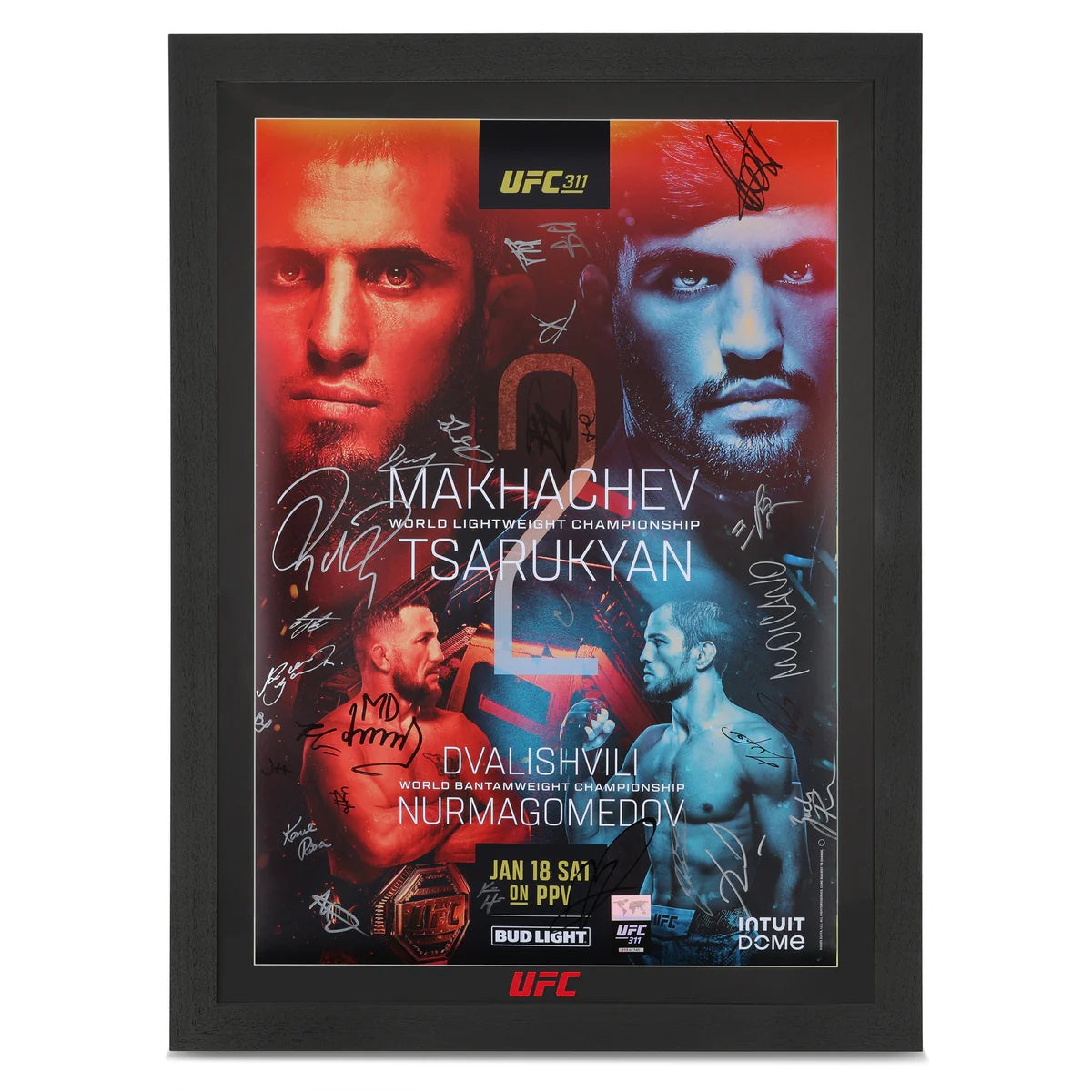 UFC 311 Official Event Poster – Signed (Makhachev vs. Moicano)