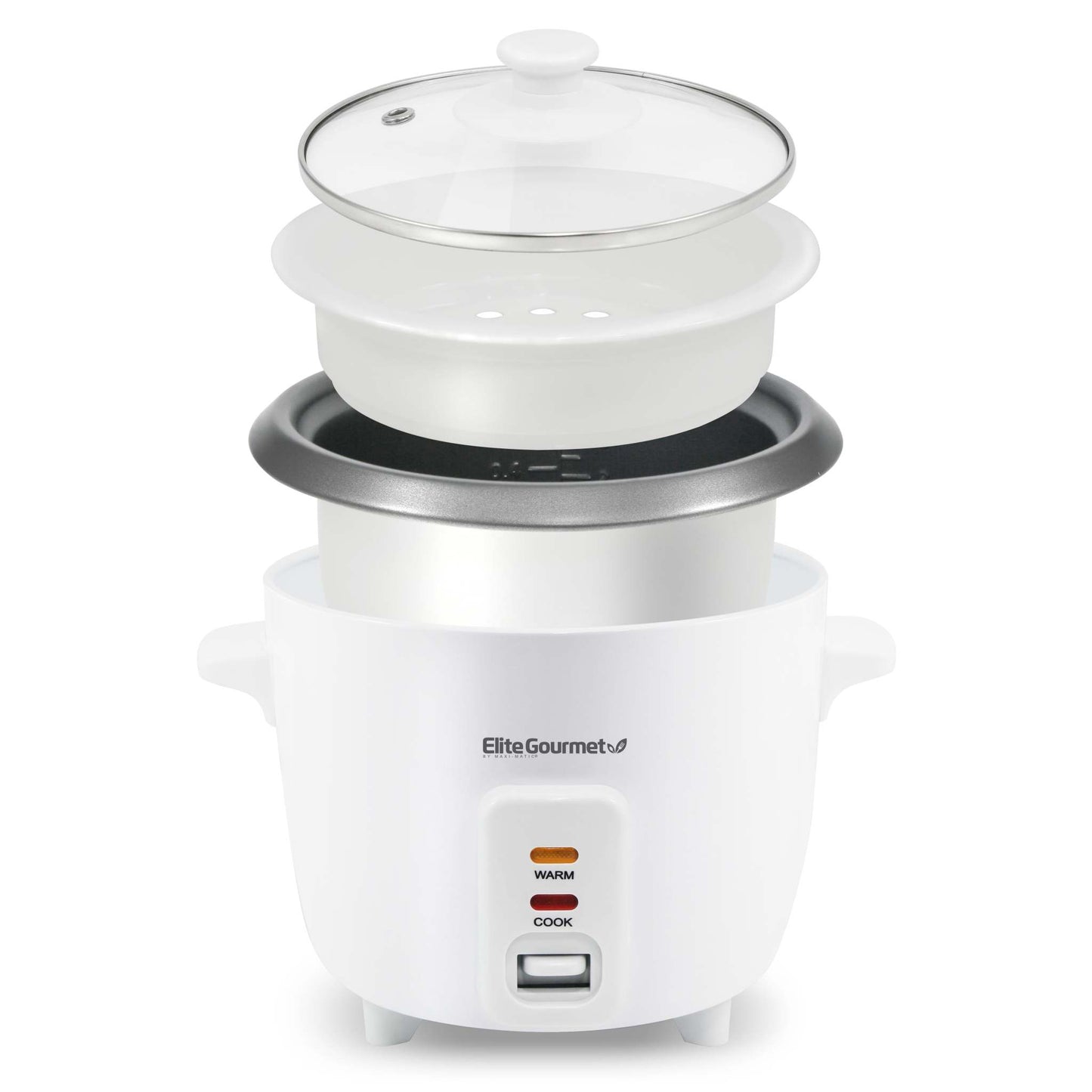 Cuisine 6 Cup Rice Cooker w/ Steam Tray