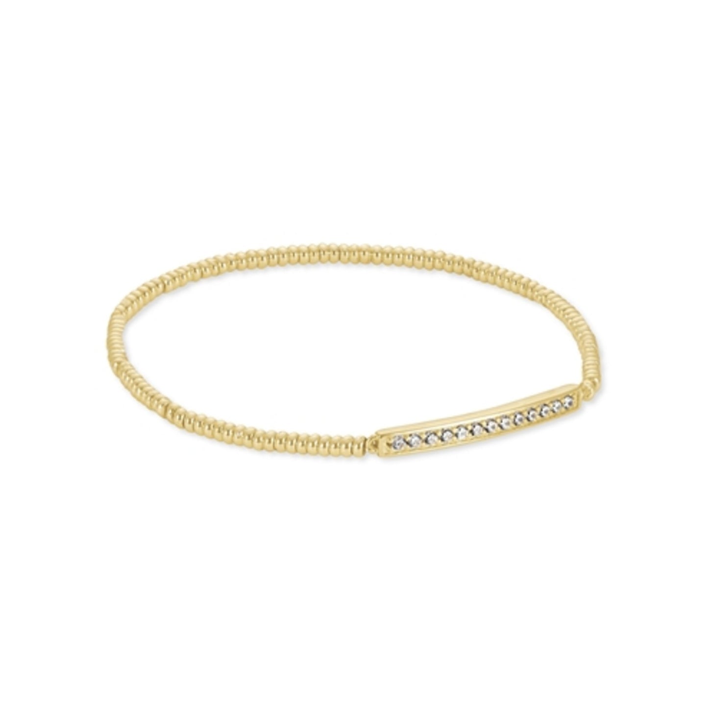 Addison Stretch Bracelet, Gold Metal