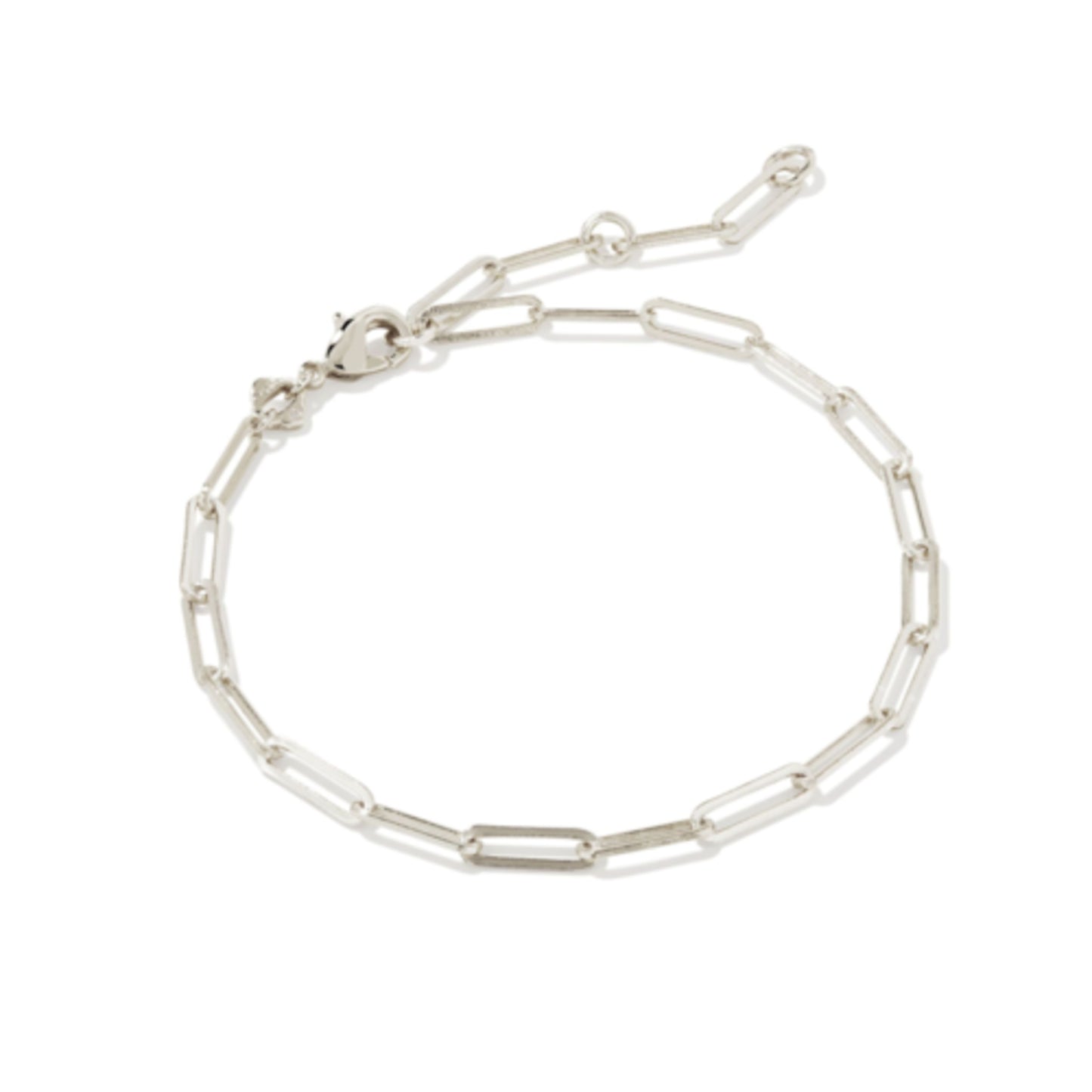 COURTNEY PAPERCLIP BRACELET, SILVER