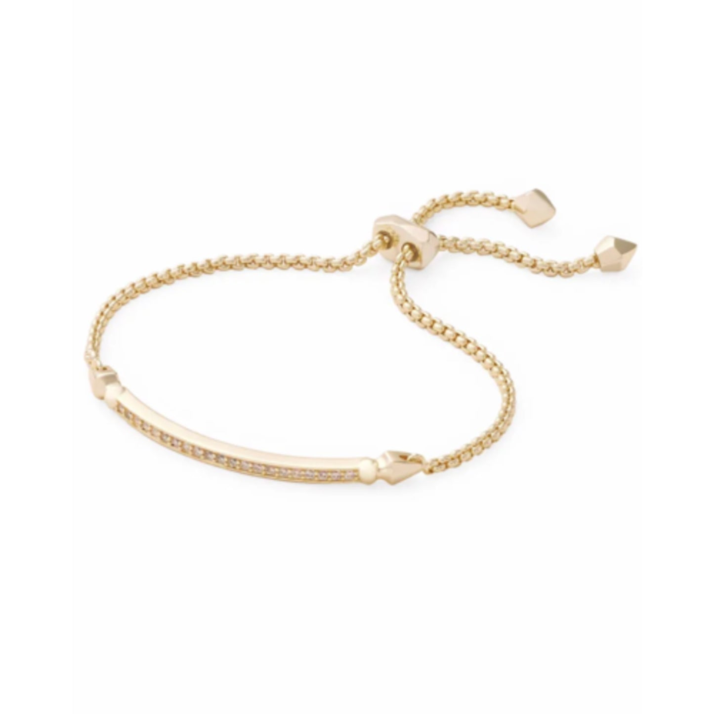 OTT BRACELET, GOLD METAL WHITE CZ