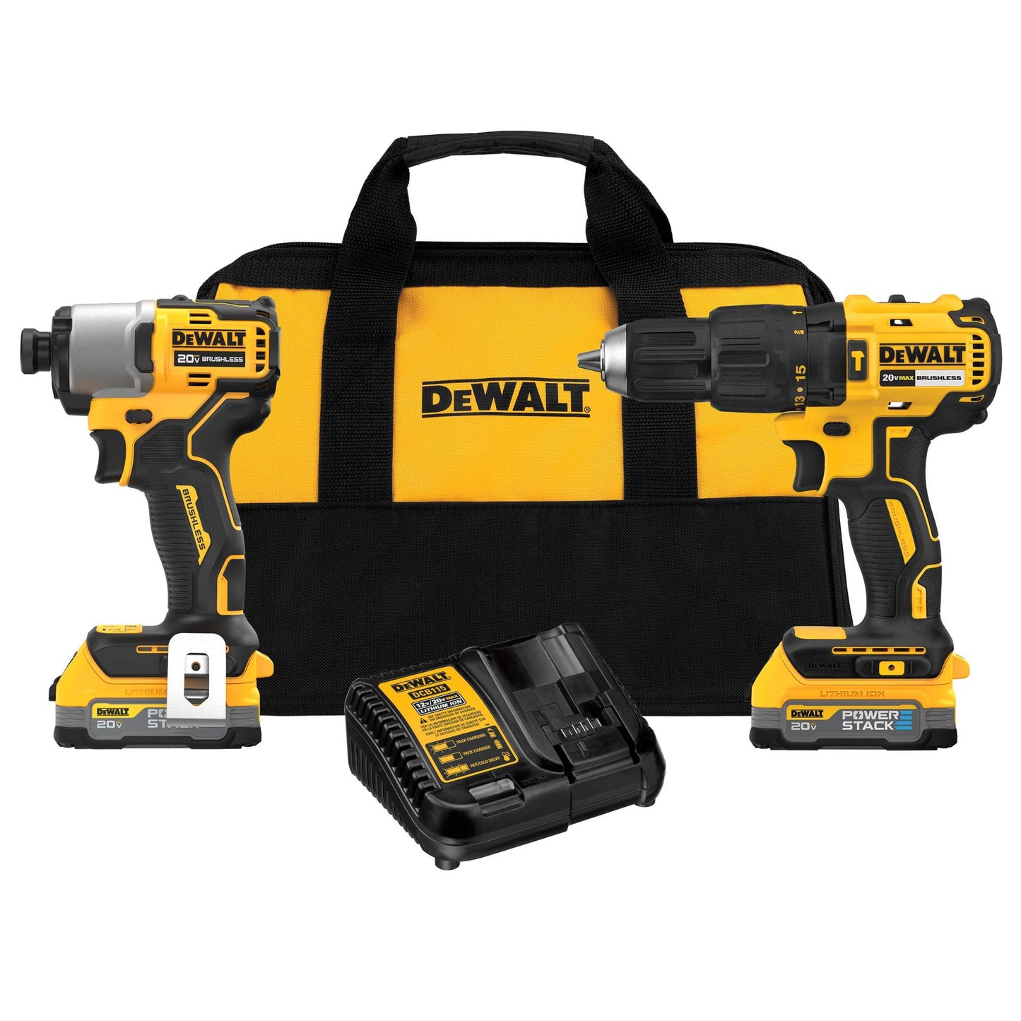 20V MAX BRUSHLESS 2-TOOL COMBO KIT W/ -2 4.0AH BATTERIES