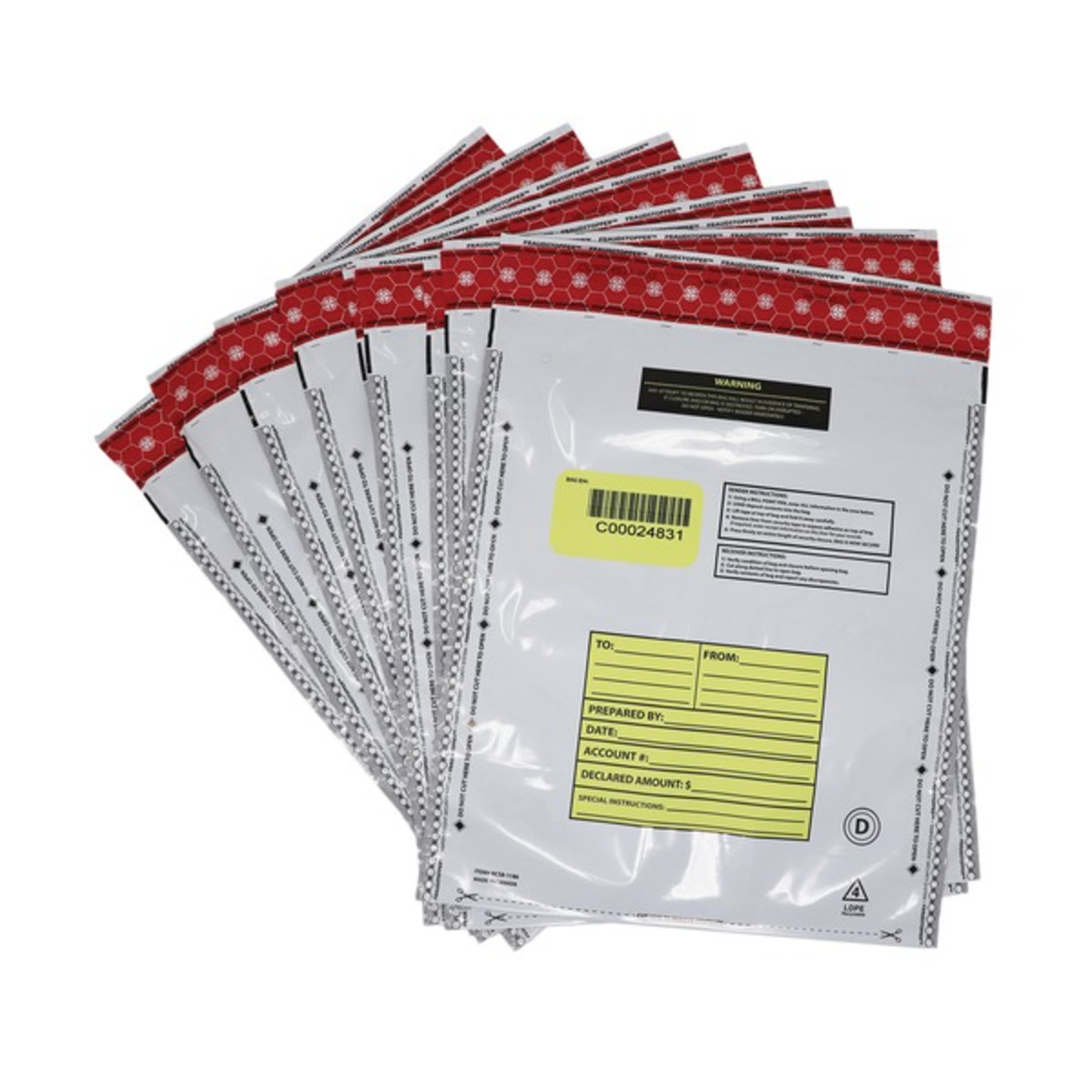 100PK 12X16" BNK DEP BAGS