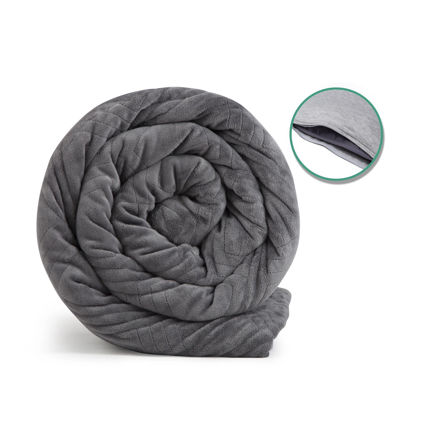 HUSH 2-IN-1 BUNDLE - QUEEN 20 LB - GREY