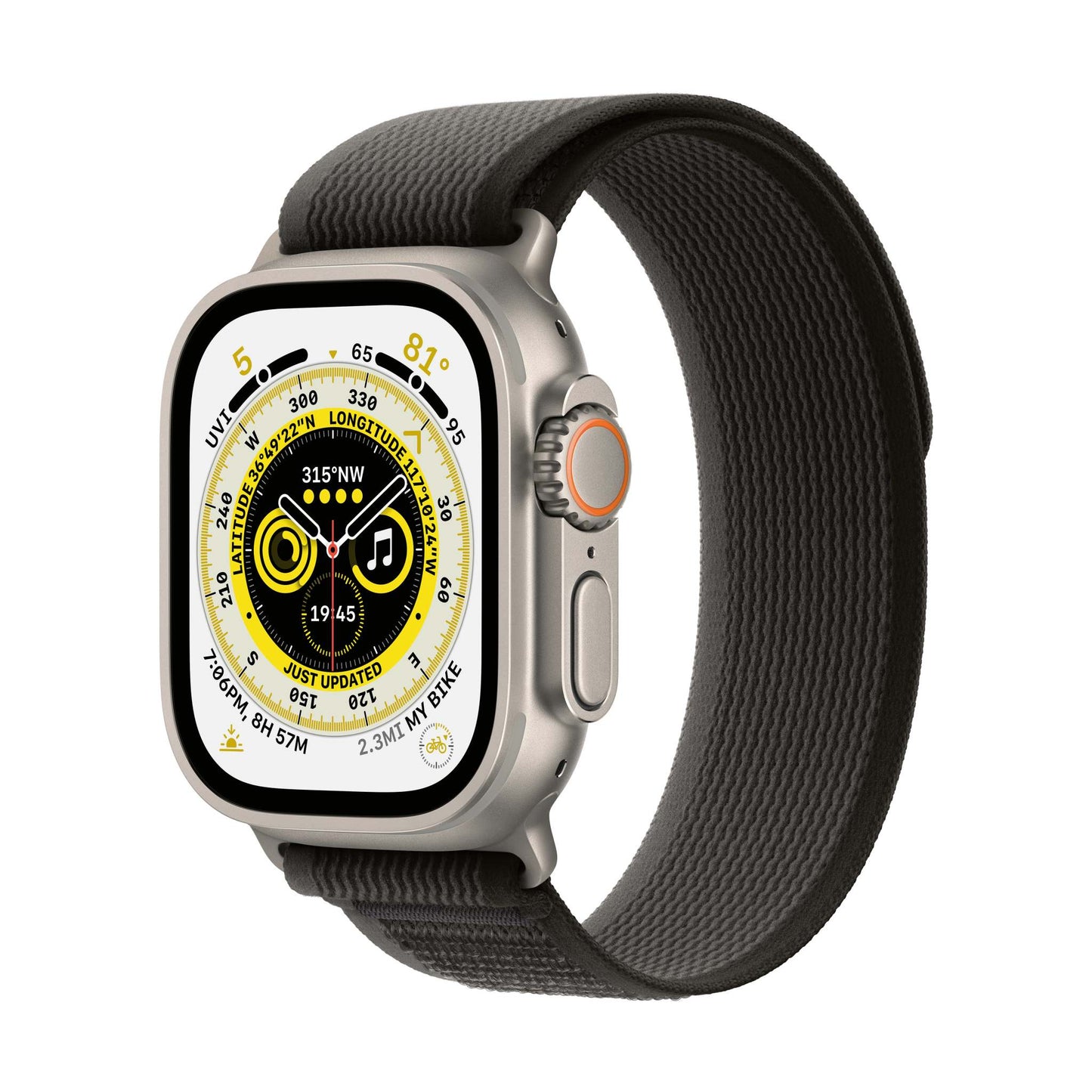 WATCH ULTRA GPS + CELL 49MM TITANIUM CASE W/ S/M TRAIL LOOP