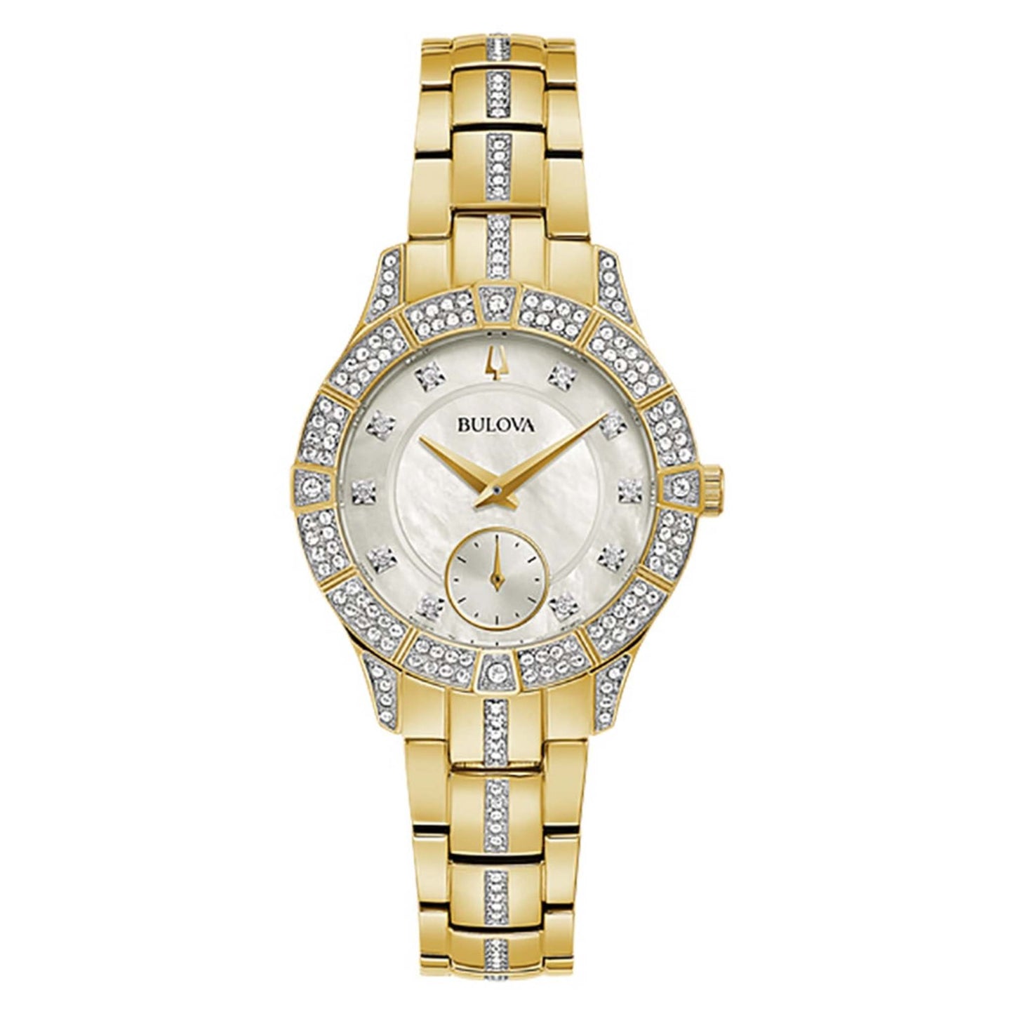 Ladies Phantom Crystal Watch Mother-of-Pearl Dial
