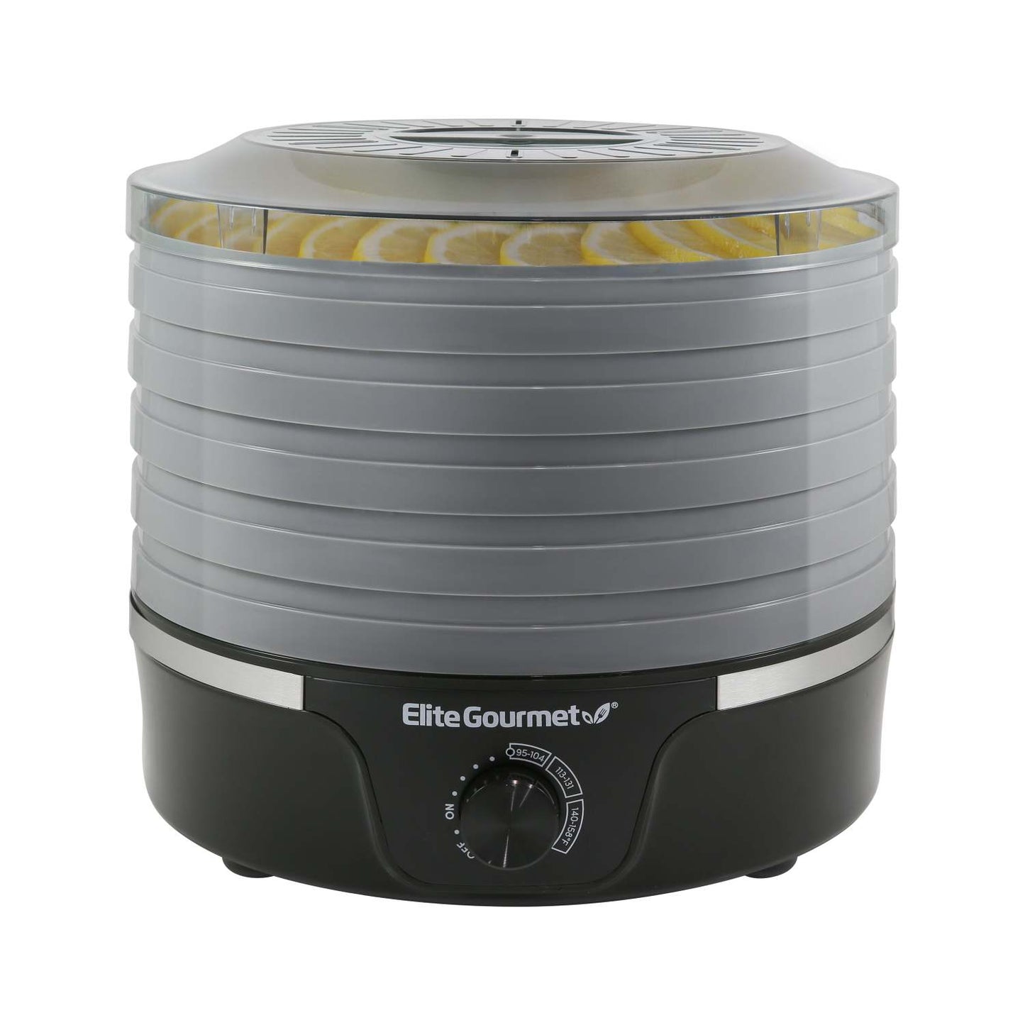 5-TIER FOOD DEHYDRATOR W/ TEMP CONTROLS BLACK/GRAY